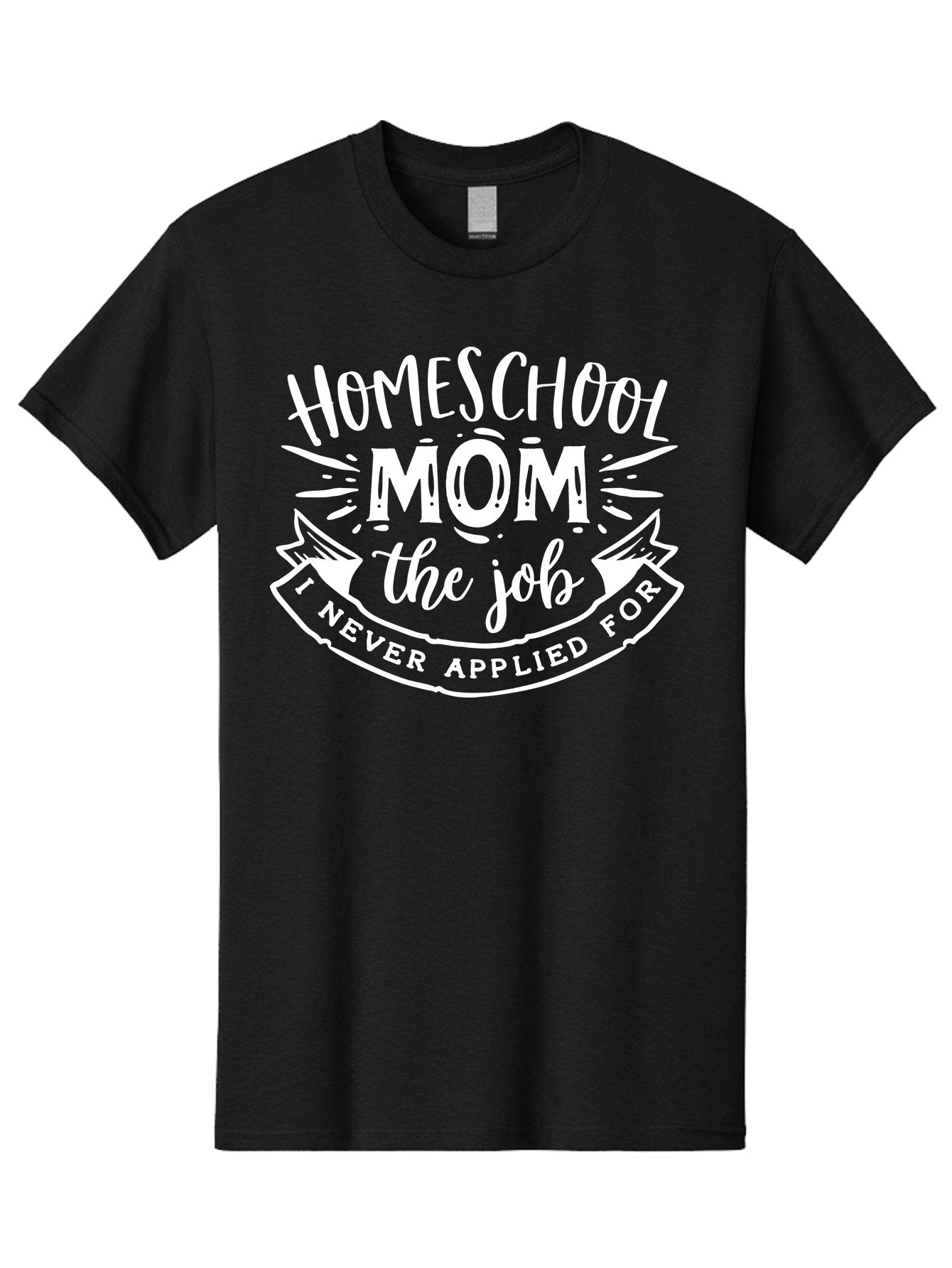Homeschool-Mom-The-Job-1 Men'S Graphic Tee, 100% Cotton, Comfortable Casual Summer Wear, Machine Washable, Homeschool Mom, Proud Parent, Unsolicited Job, Funny Quote, Parenting Humor, Homeschooling, Mom Life, Dedication Aab382 11