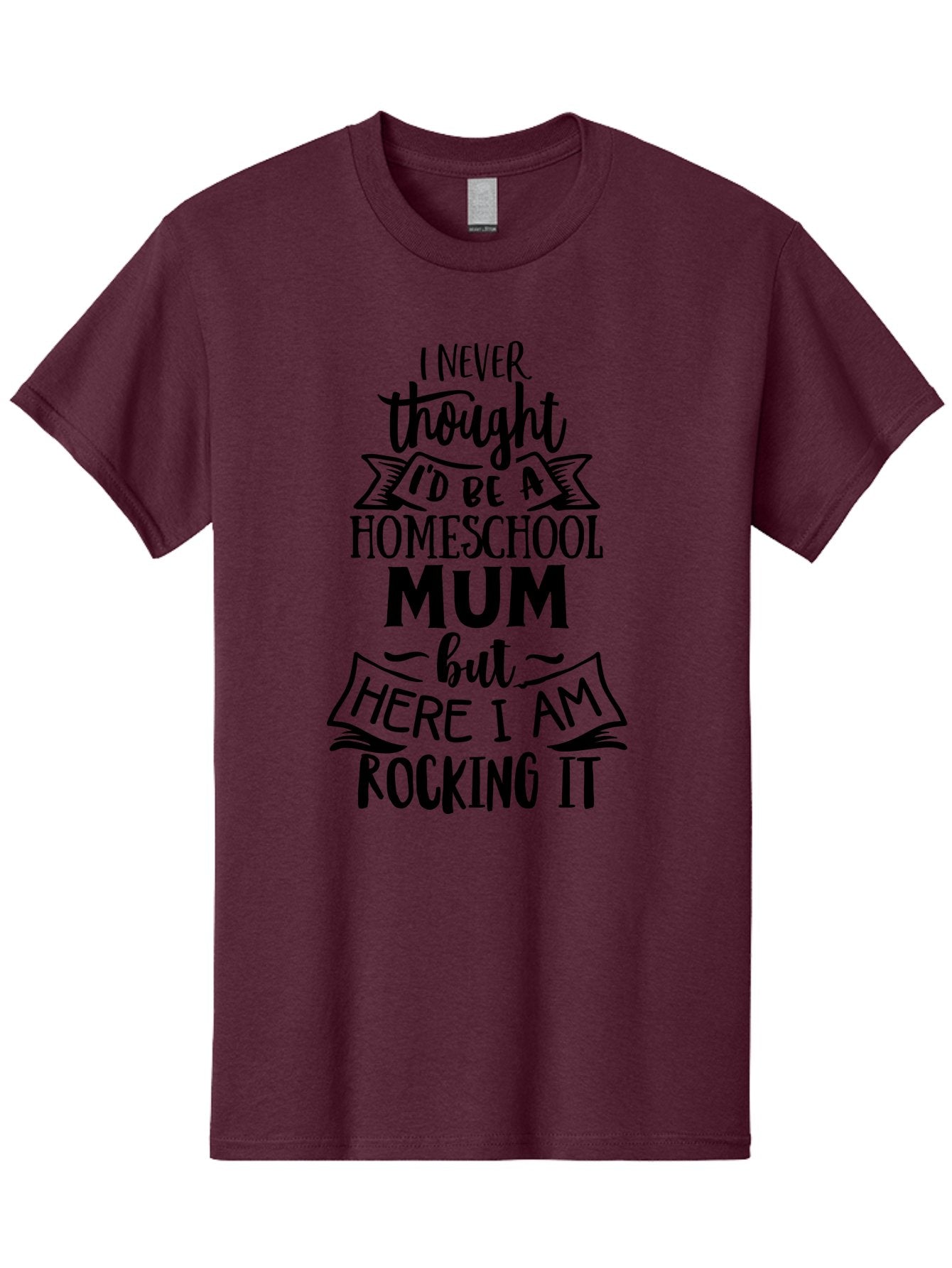 Homeschool-Mum-1 Men'S Graphic Tee, 100% Cotton, Comfortable Casual Summer Wear, Machine Washable, Homeschool Mum Quote, Inspirational Message, Parenting Journey, Homeschooling, Proud Moment, Education, Unconventional Path, Confident, Aab385 3