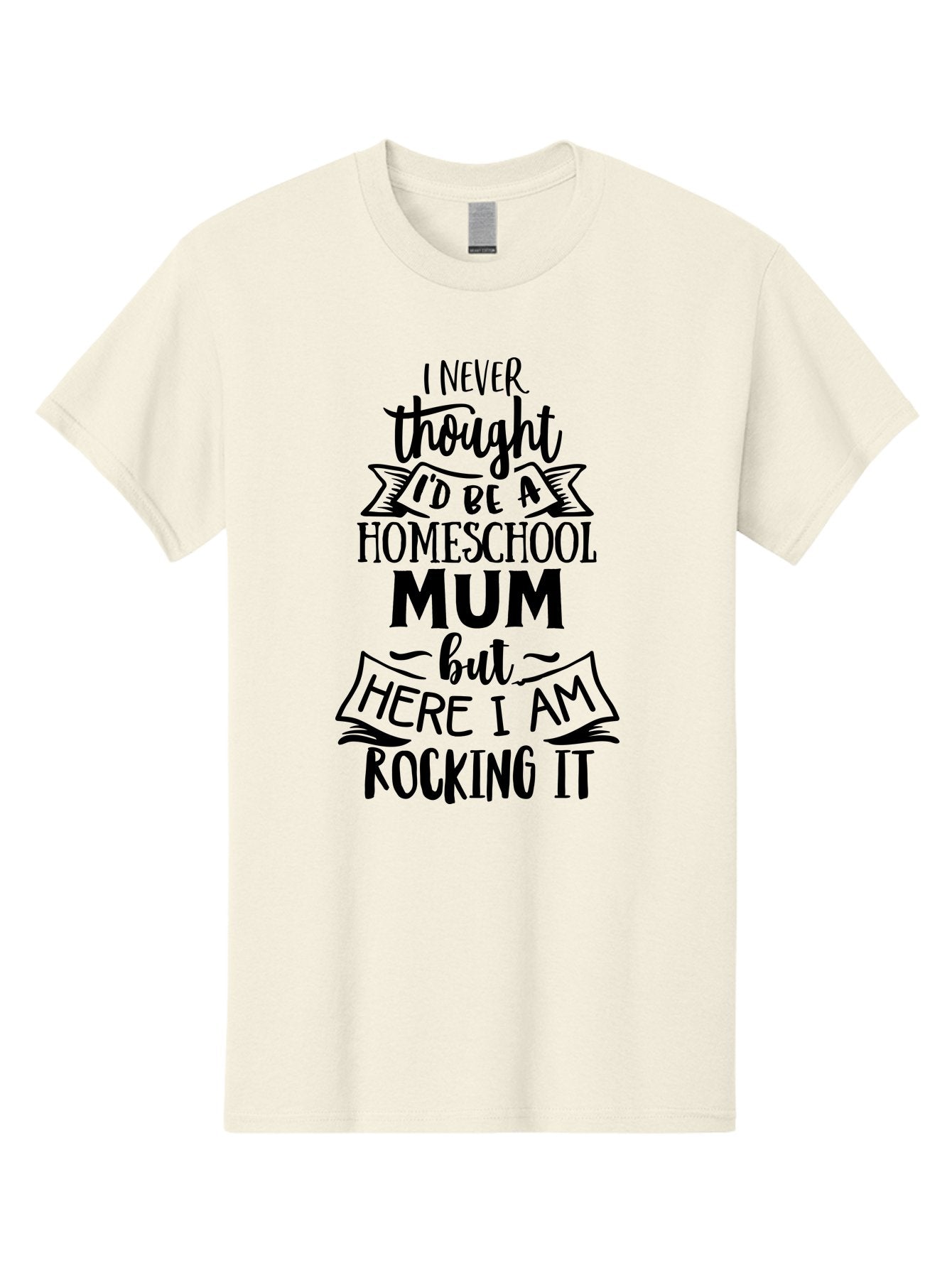 Homeschool-Mum-1 Men'S Graphic Tee, 100% Cotton, Comfortable Casual Summer Wear, Machine Washable, Homeschool Mum Quote, Inspirational Message, Parenting Journey, Homeschooling, Proud Moment, Education, Unconventional Path, Confident, Aab385 5