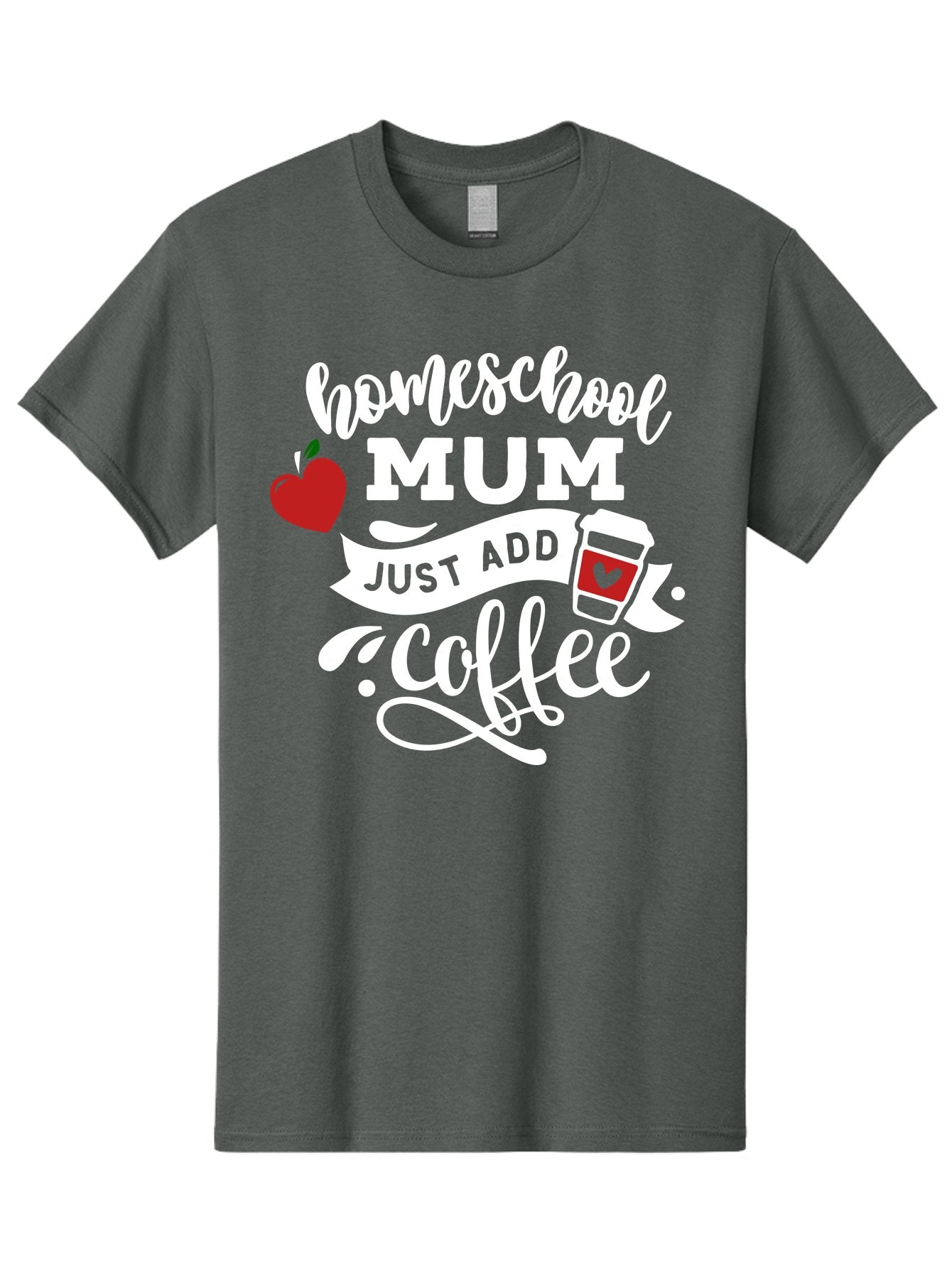 Homeschool-Mum-2 Men'S Graphic Tee, 100% Cotton, Comfortable Casual Summer Wear, Machine Washable, Homeschooling, Motherhood, Coffee Lover, Funny Quote, Homeschool Mum, Education, Parenting Humor, Coffee Cup, Apple Symbol, Inspirational Quote Aab386 10