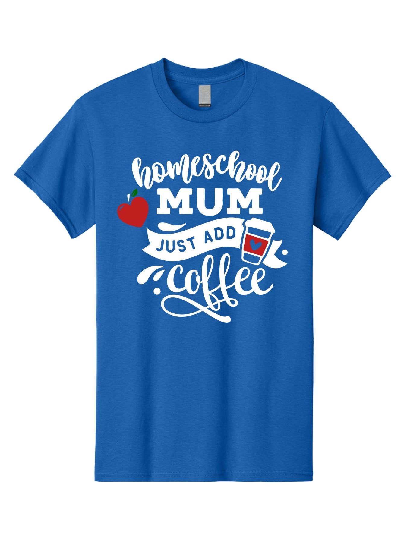Homeschool-Mum-2 Men'S Graphic Tee, 100% Cotton, Comfortable Casual Summer Wear, Machine Washable, Homeschooling, Motherhood, Coffee Lover, Funny Quote, Homeschool Mum, Education, Parenting Humor, Coffee Cup, Apple Symbol, Inspirational Quote Aab386 12