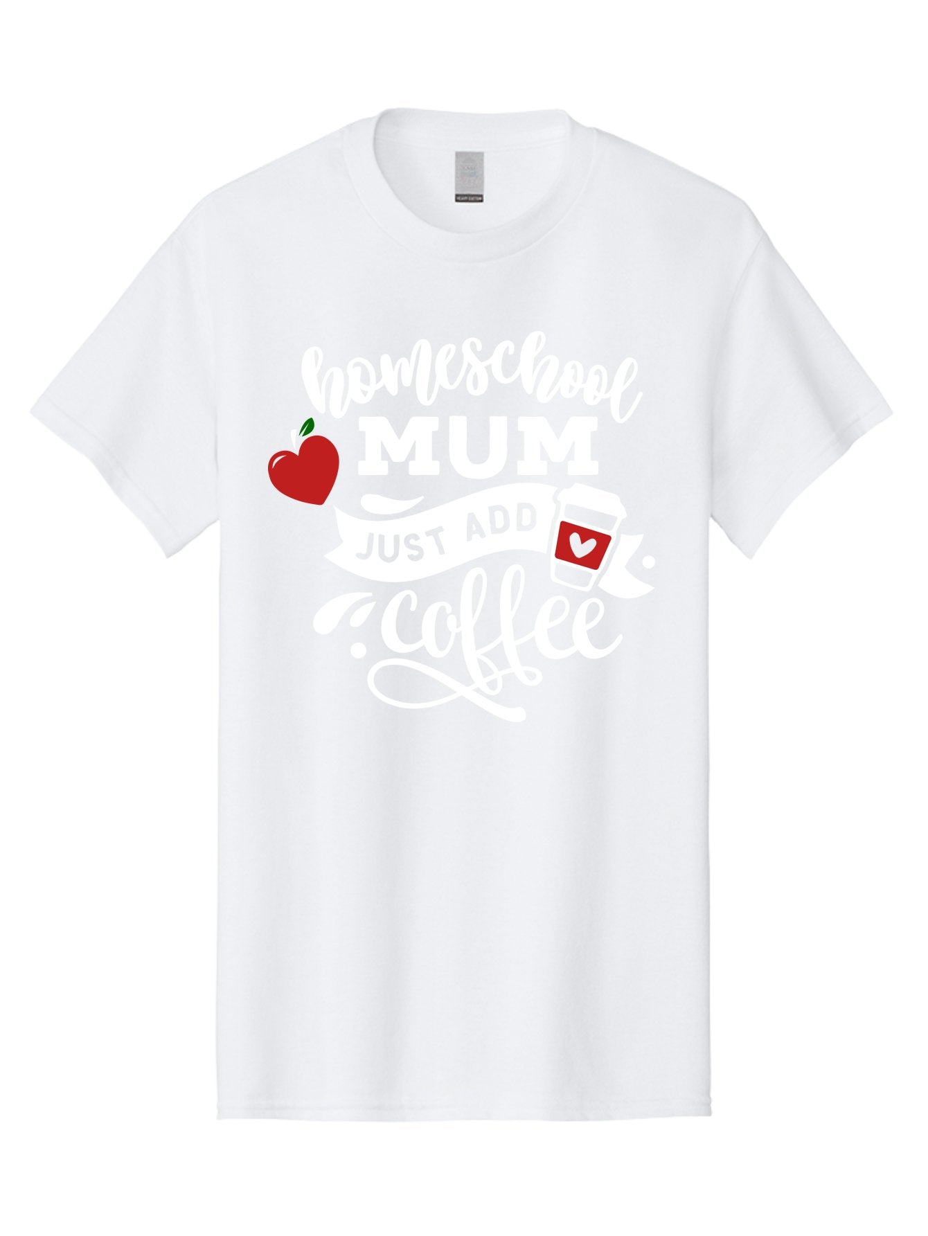 Homeschool-Mum-2 Men'S Graphic Tee, 100% Cotton, Comfortable Casual Summer Wear, Machine Washable, Homeschooling, Motherhood, Coffee Lover, Funny Quote, Homeschool Mum, Education, Parenting Humor, Coffee Cup, Apple Symbol, Inspirational Quote Aab386 14