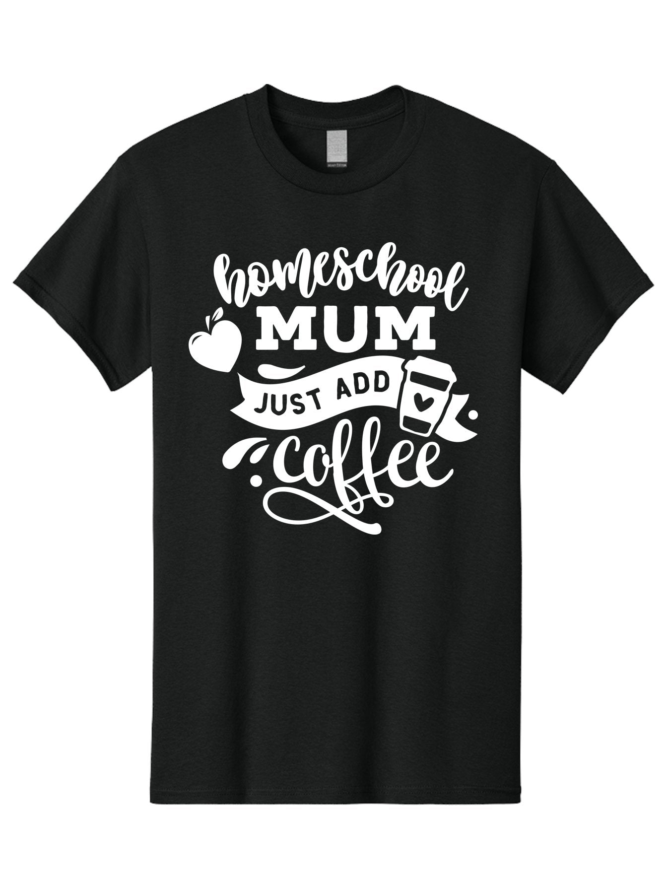 Homeschool-Mum-3 Men'S Graphic Tee, 100% Cotton, Comfortable Casual Summer Wear, Machine Washable, Homeschool Mom, Coffee Lover, Mom Life, Homeschooling, Coffee Addict, Mom Humor, Funny Quote, Inspirational Quote, Motherhood, Parenting Aab387 5