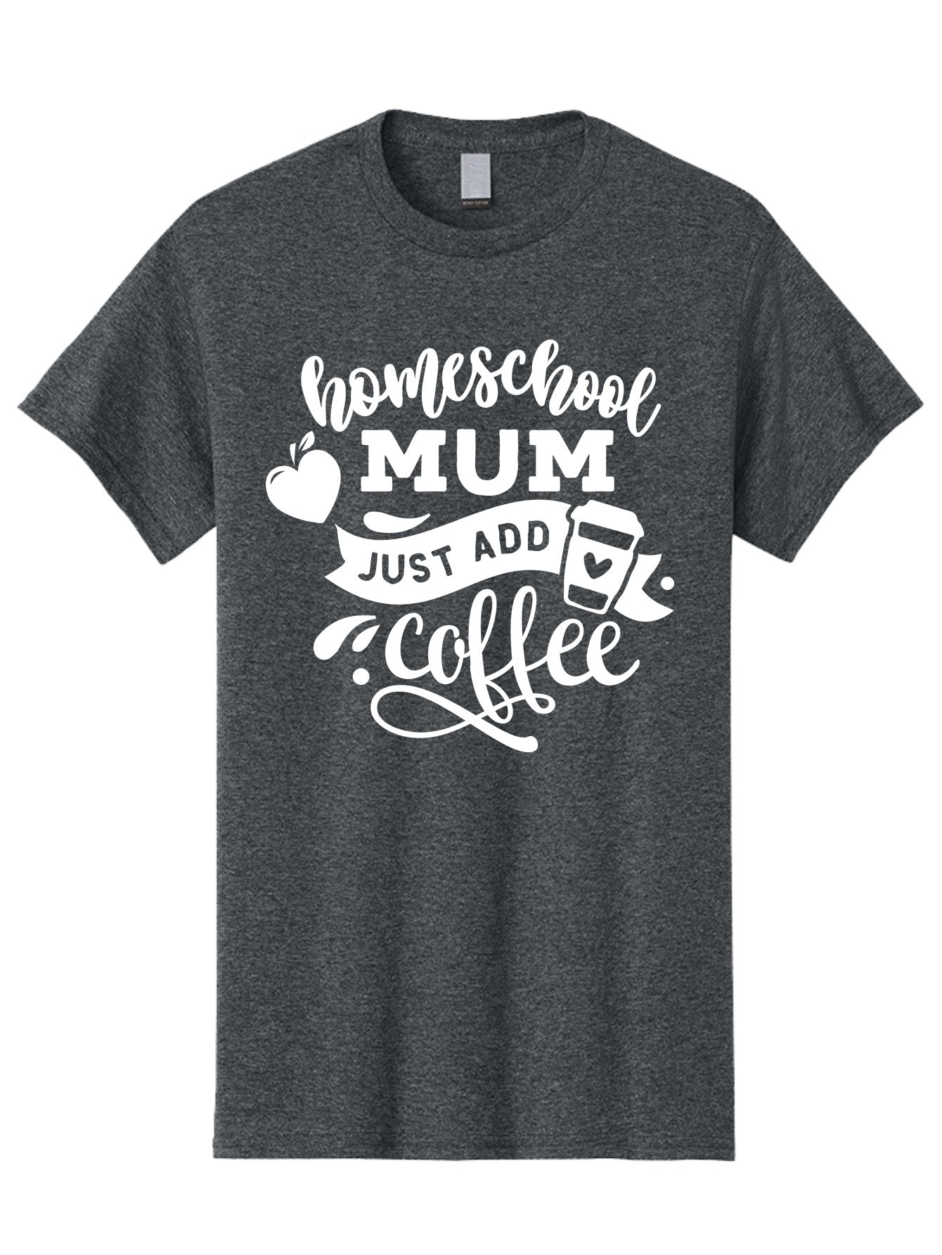 Homeschool-Mum-3 Men'S Graphic Tee, 100% Cotton, Comfortable Casual Summer Wear, Machine Washable, Homeschool Mom, Coffee Lover, Mom Life, Homeschooling, Coffee Addict, Mom Humor, Funny Quote, Inspirational Quote, Motherhood, Parenting Aab387 13