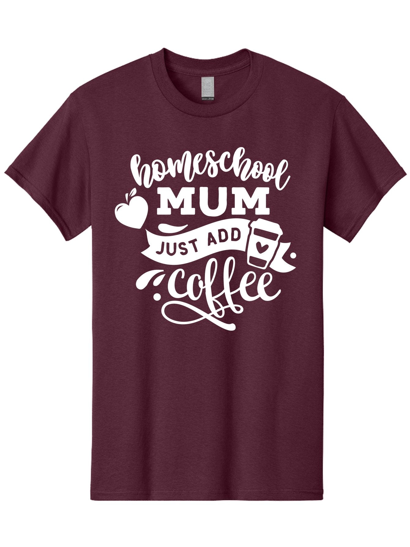 Homeschool-Mum-3 Men'S Graphic Tee, 100% Cotton, Comfortable Casual Summer Wear, Machine Washable, Homeschool Mom, Coffee Lover, Mom Life, Homeschooling, Coffee Addict, Mom Humor, Funny Quote, Inspirational Quote, Motherhood, Parenting Aab387 6
