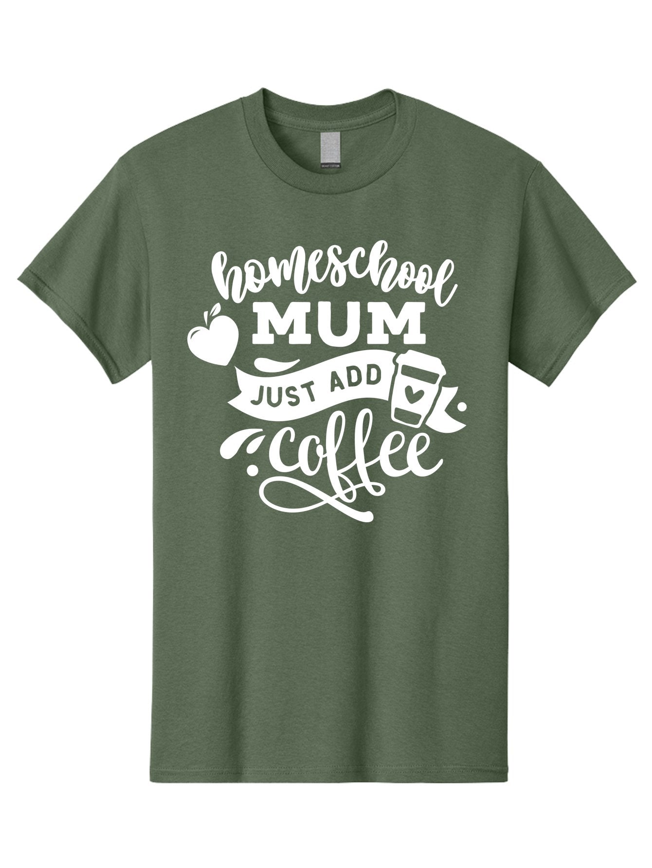Homeschool-Mum-3 Men'S Graphic Tee, 100% Cotton, Comfortable Casual Summer Wear, Machine Washable, Homeschool Mom, Coffee Lover, Mom Life, Homeschooling, Coffee Addict, Mom Humor, Funny Quote, Inspirational Quote, Motherhood, Parenting Aab387 3