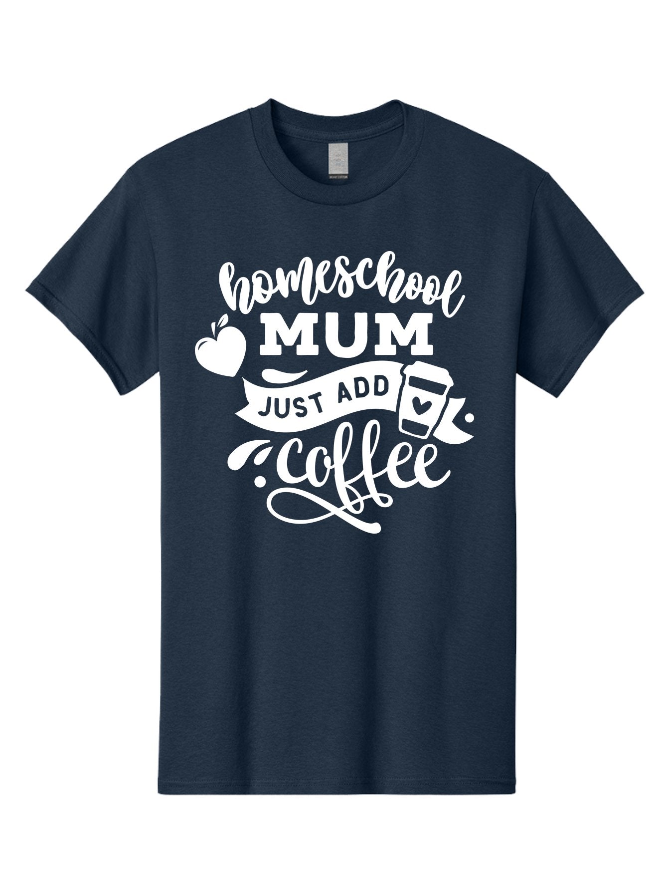 Homeschool-Mum-3 Men'S Graphic Tee, 100% Cotton, Comfortable Casual Summer Wear, Machine Washable, Homeschool Mom, Coffee Lover, Mom Life, Homeschooling, Coffee Addict, Mom Humor, Funny Quote, Inspirational Quote, Motherhood, Parenting Aab387 7