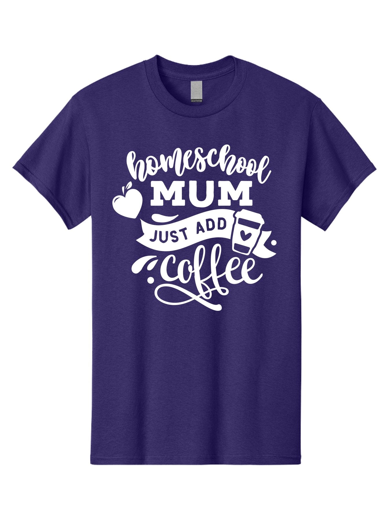 Homeschool-Mum-3 Men'S Graphic Tee, 100% Cotton, Comfortable Casual Summer Wear, Machine Washable, Homeschool Mom, Coffee Lover, Mom Life, Homeschooling, Coffee Addict, Mom Humor, Funny Quote, Inspirational Quote, Motherhood, Parenting Aab387 9