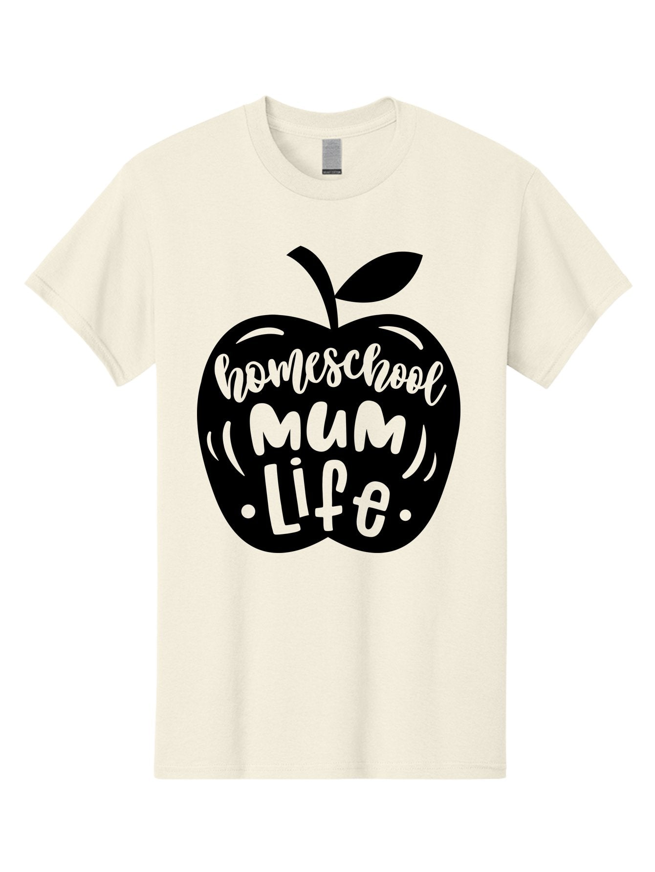 Homeschool-Mum-Life-1 Men'S Graphic Tee, 100% Cotton, Comfortable Casual Summer Wear, Machine Washable, Homeschooling, Parenting, Education, Motherhood, Lifestyle, Homeschool Mum Life, Apple Graphic, Mom Life Aab390 12