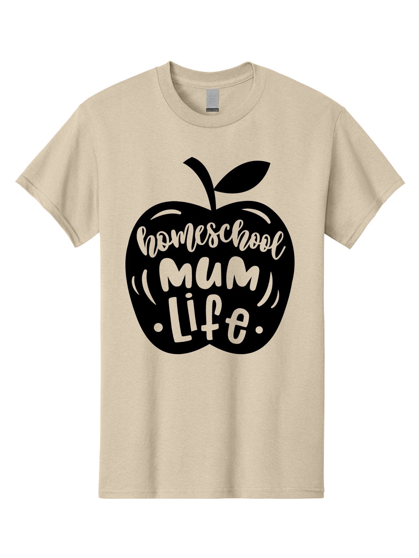 Homeschool-Mum-Life-1 Men'S Graphic Tee, 100% Cotton, Comfortable Casual Summer Wear, Machine Washable, Homeschooling, Parenting, Education, Motherhood, Lifestyle, Homeschool Mum Life, Apple Graphic, Mom Life Aab390 15