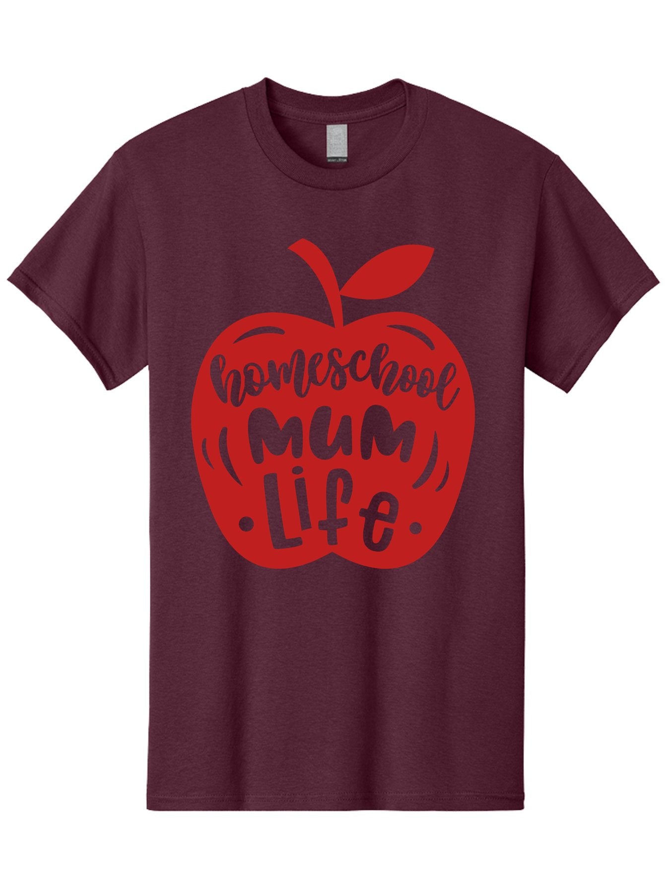 Homeschool-Mum-Life-2 Men'S Graphic Tee, 100% Cotton, Comfortable Casual Summer Wear, Machine Washable, Homeschooling, Parenting, Mom Life, Apple Graphic, Homeschool Mum, Education, Teaching, Motherhood, Family, Learning Aab391 15