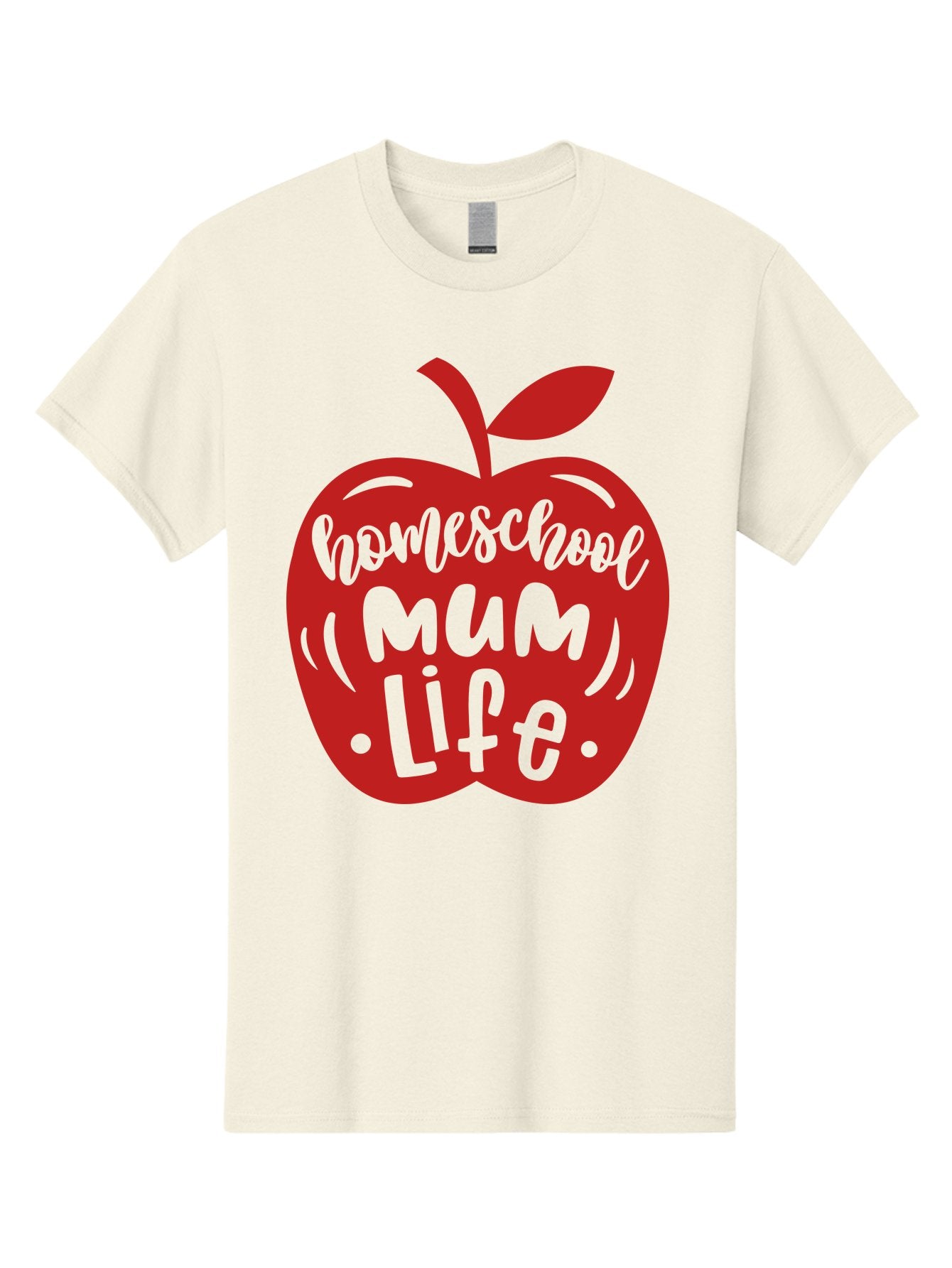 Homeschool-Mum-Life-2 Men'S Graphic Tee, 100% Cotton, Comfortable Casual Summer Wear, Machine Washable, Homeschooling, Parenting, Mom Life, Apple Graphic, Homeschool Mum, Education, Teaching, Motherhood, Family, Learning Aab391 13