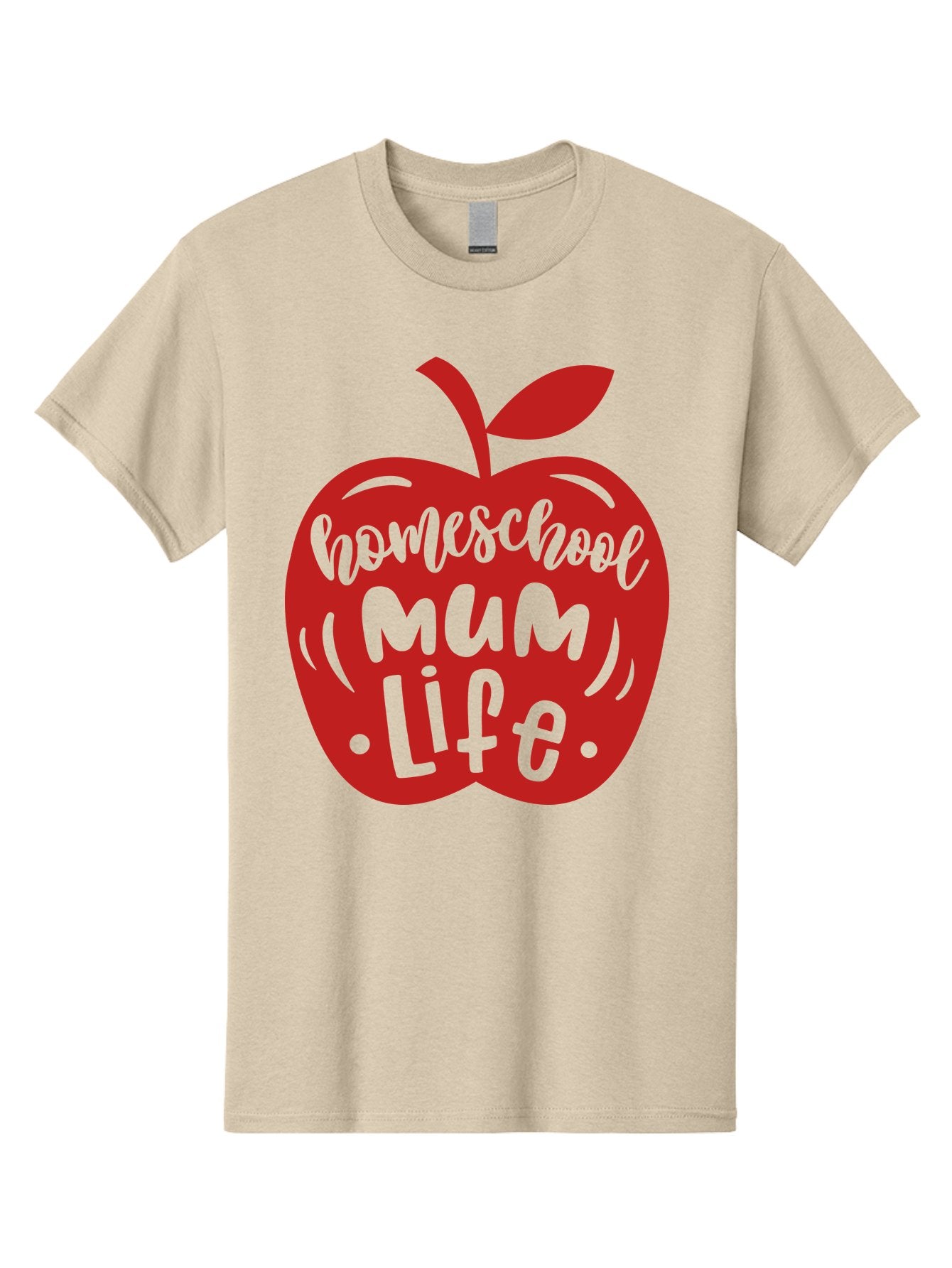 Homeschool-Mum-Life-2 Men'S Graphic Tee, 100% Cotton, Comfortable Casual Summer Wear, Machine Washable, Homeschooling, Parenting, Mom Life, Apple Graphic, Homeschool Mum, Education, Teaching, Motherhood, Family, Learning Aab391 12