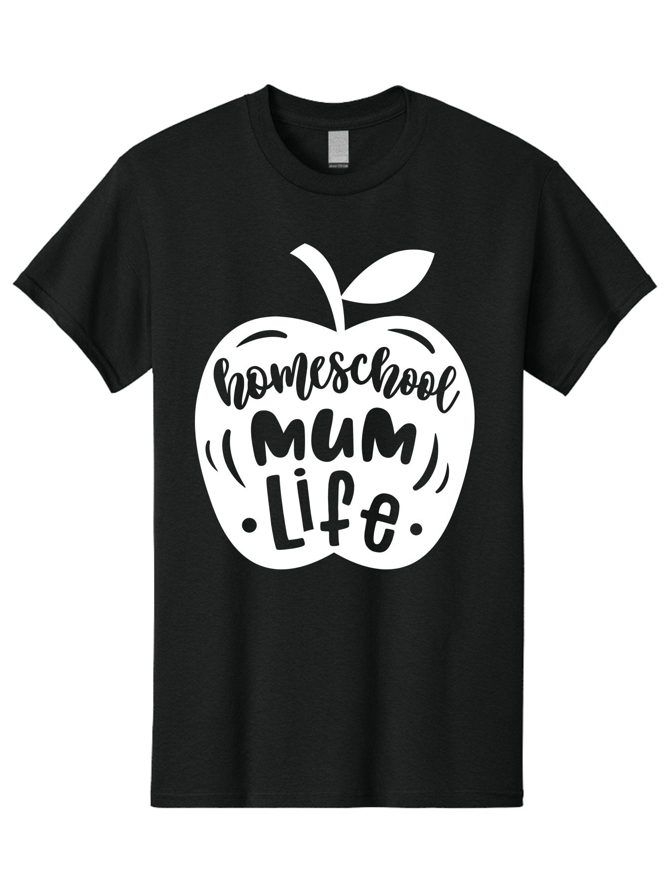 Homeschool-Mum-Life Men'S Graphic Tee, 100% Cotton, Comfortable Casual Summer Wear, Machine Washable, Homeschool Mum Life, Apple Graphic, Homeschooling Mother, Education, Parenting, Personalized Learning Aab392 10