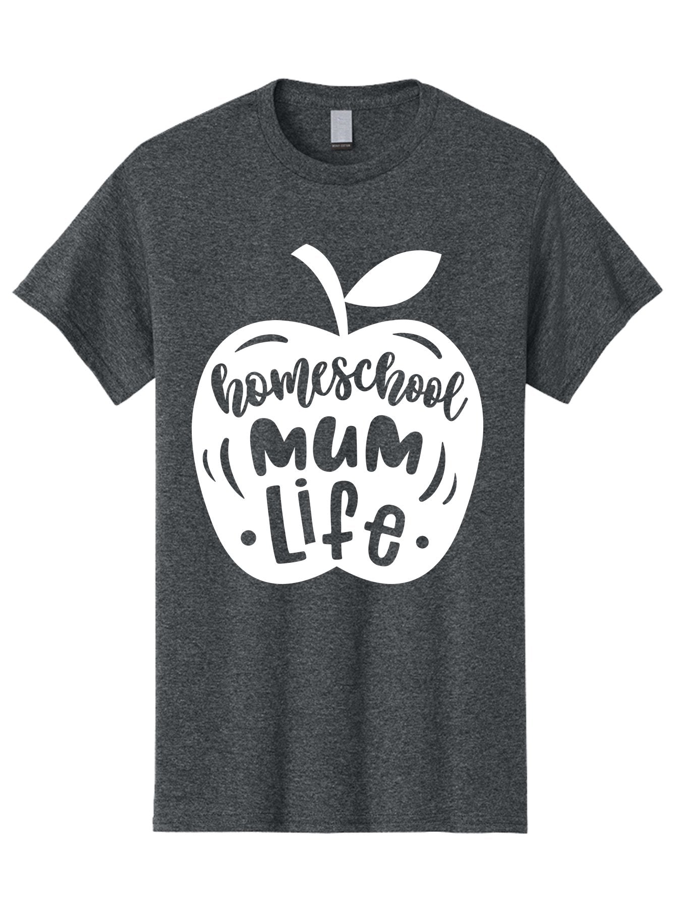 Homeschool-Mum-Life Men'S Graphic Tee, 100% Cotton, Comfortable Casual Summer Wear, Machine Washable, Homeschool Mum Life, Apple Graphic, Homeschooling Mother, Education, Parenting, Personalized Learning Aab392 12