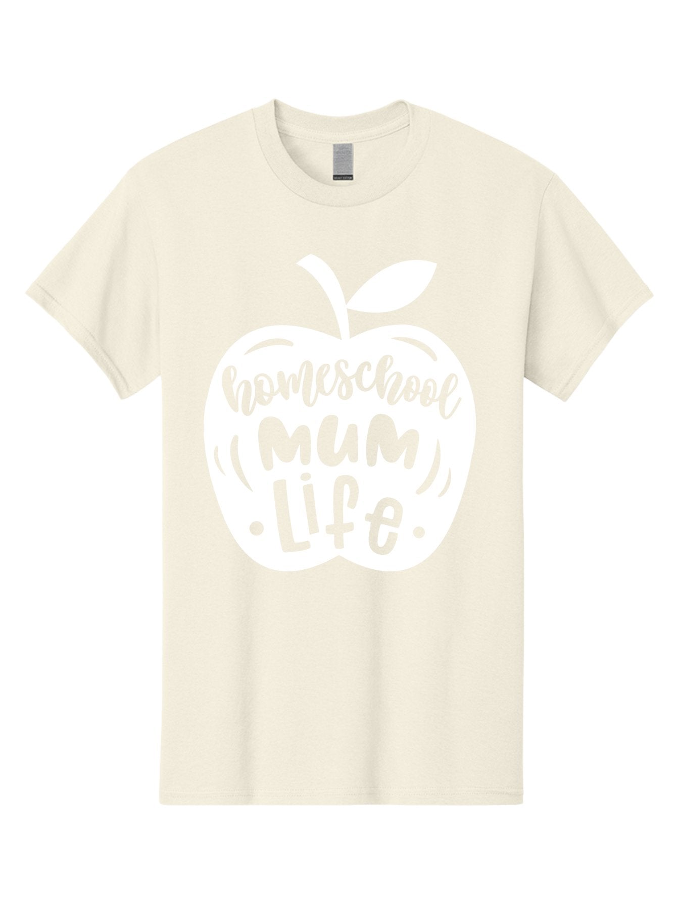 Homeschool-Mum-Life Men'S Graphic Tee, 100% Cotton, Comfortable Casual Summer Wear, Machine Washable, Homeschool Mum Life, Apple Graphic, Homeschooling Mother, Education, Parenting, Personalized Learning Aab392 3