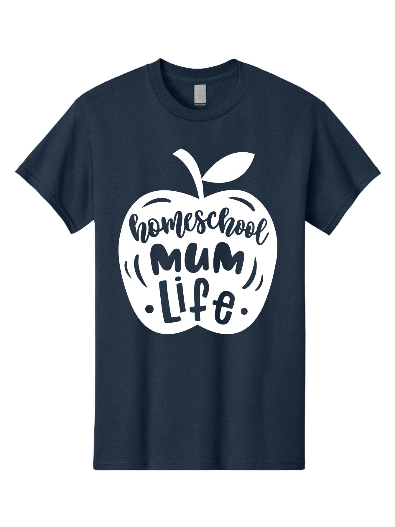Homeschool-Mum-Life Men'S Graphic Tee, 100% Cotton, Comfortable Casual Summer Wear, Machine Washable, Homeschool Mum Life, Apple Graphic, Homeschooling Mother, Education, Parenting, Personalized Learning Aab392 9