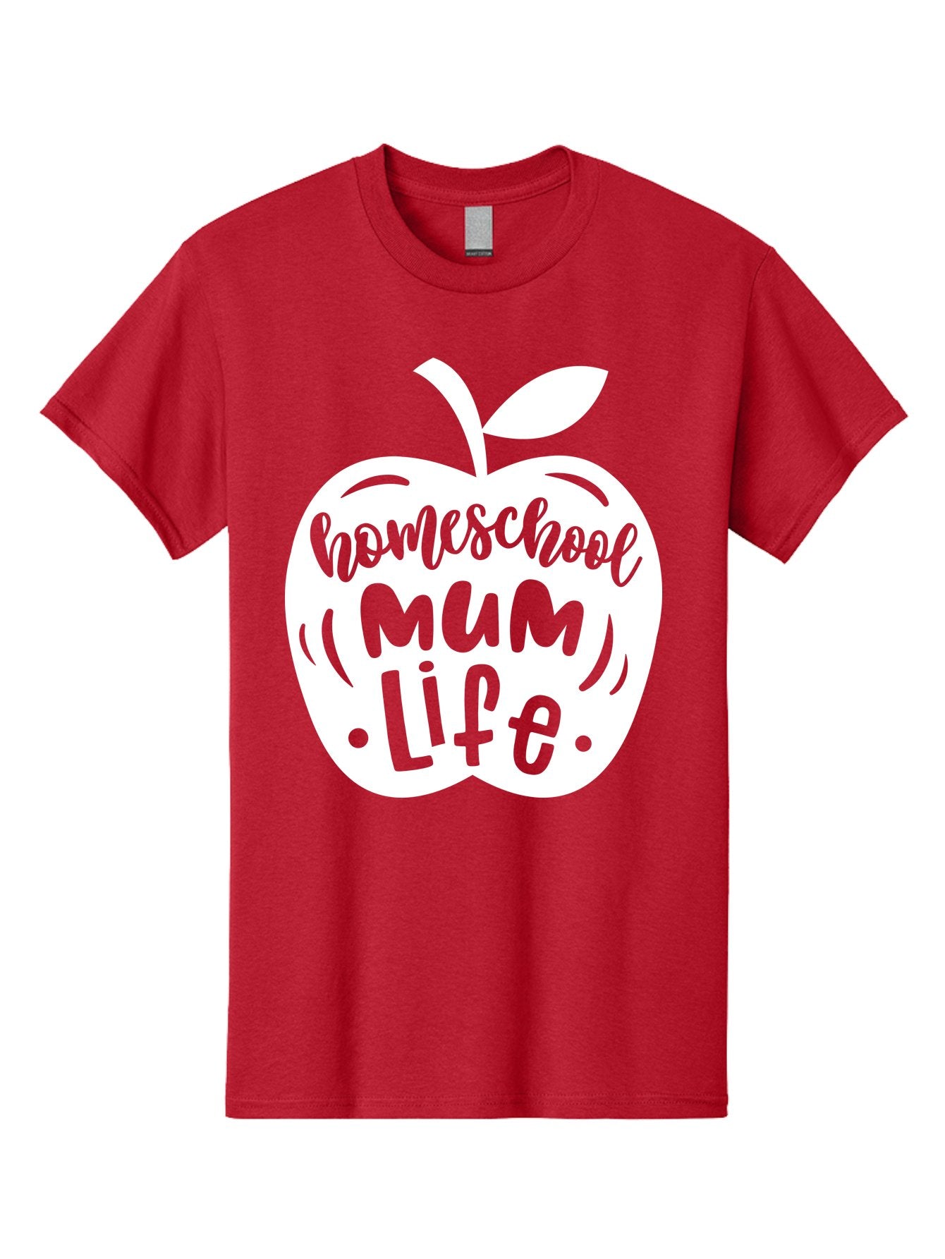 Homeschool-Mum-Life Men'S Graphic Tee, 100% Cotton, Comfortable Casual Summer Wear, Machine Washable, Homeschool Mum Life, Apple Graphic, Homeschooling Mother, Education, Parenting, Personalized Learning Aab392 15