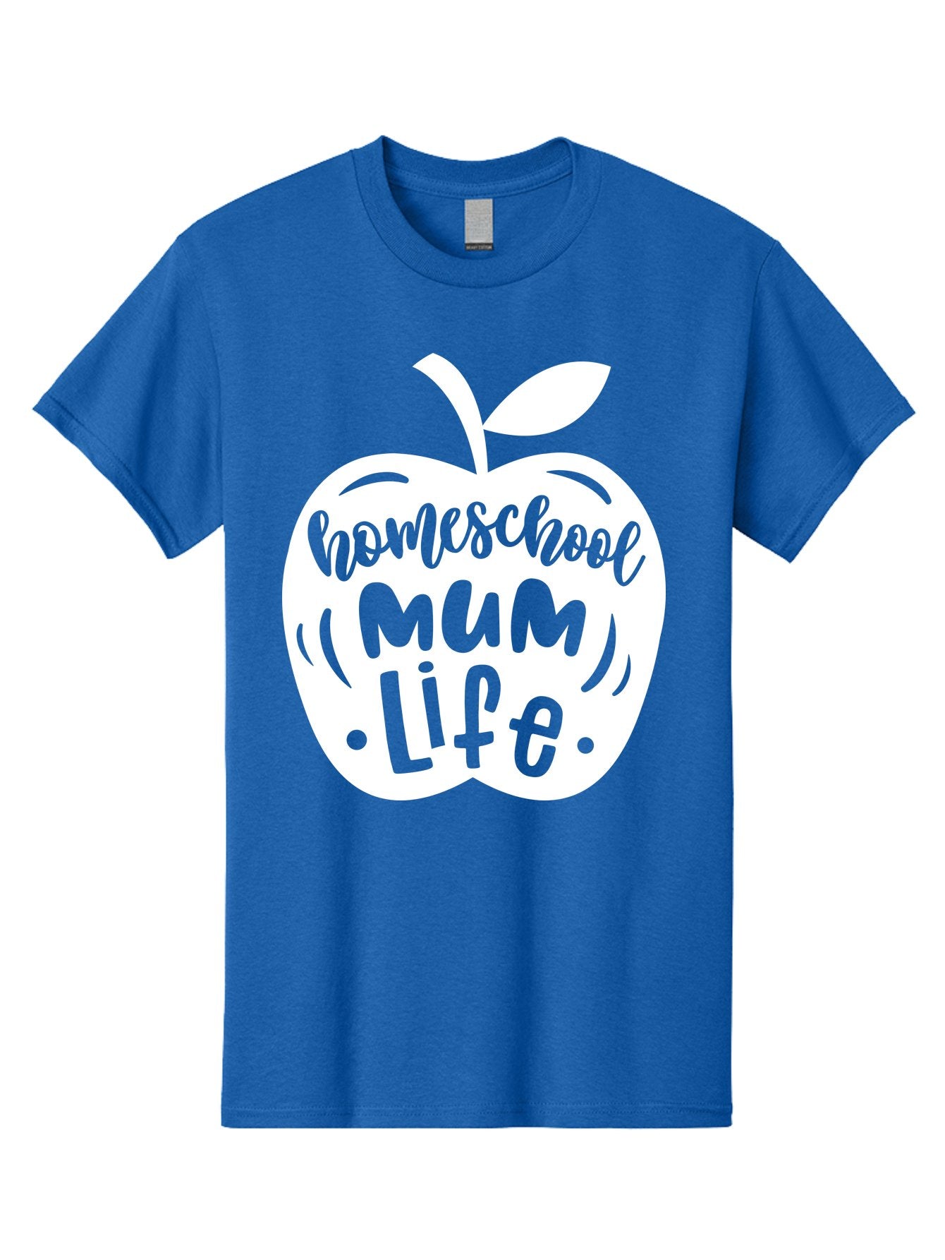 Homeschool-Mum-Life Men'S Graphic Tee, 100% Cotton, Comfortable Casual Summer Wear, Machine Washable, Homeschool Mum Life, Apple Graphic, Homeschooling Mother, Education, Parenting, Personalized Learning Aab392 13