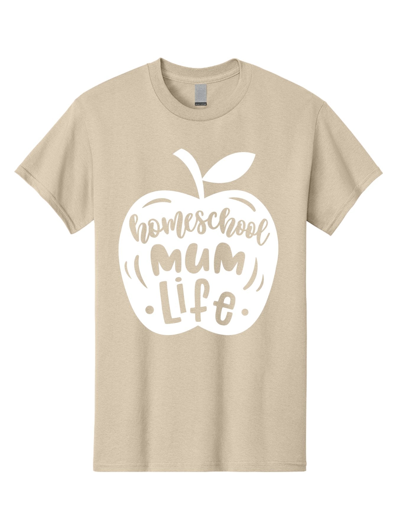 Homeschool-Mum-Life Men'S Graphic Tee, 100% Cotton, Comfortable Casual Summer Wear, Machine Washable, Homeschool Mum Life, Apple Graphic, Homeschooling Mother, Education, Parenting, Personalized Learning Aab392 7