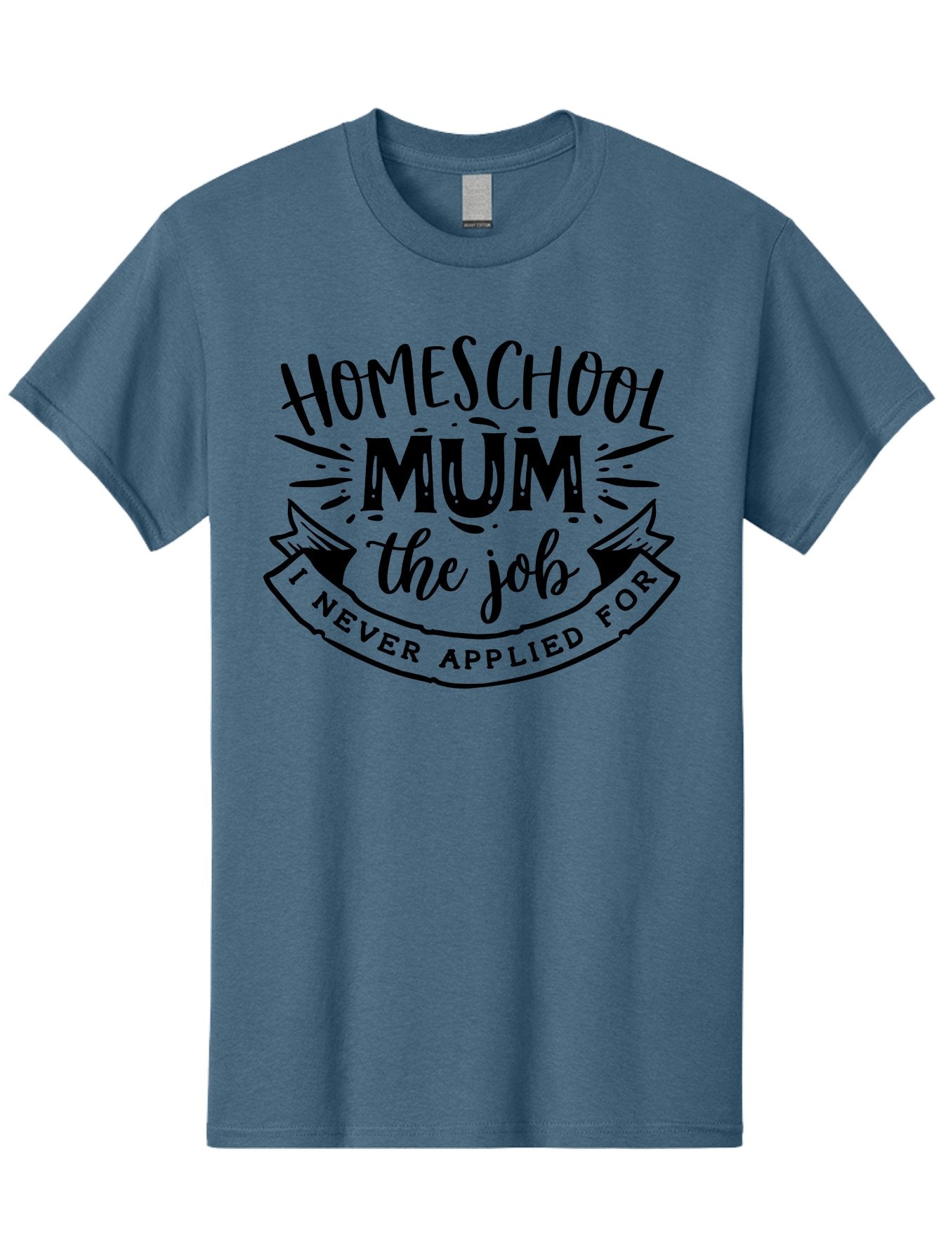 Homeschool-Mum-The-Job-1 Men'S Graphic Tee, 100% Cotton, Comfortable Casual Summer Wear, Machine Washable, Homeschool Mom Quote, Inspirational Quote, Funny T-Shirt Design, Mom Life, Teaching At Home, Humorous Saying, Parenting Humor Aab397 5