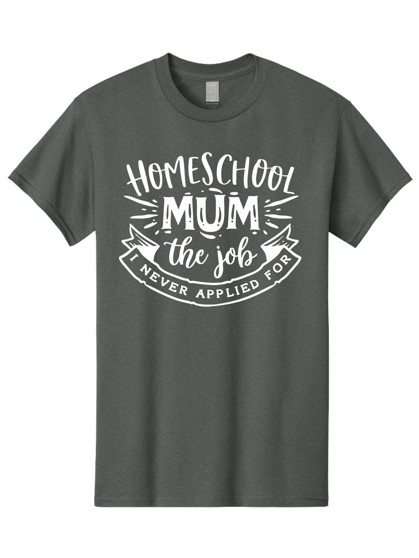 Homeschool-Mum-The-Job Men'S Graphic Tee, 100% Cotton, Comfortable Casual Summer Wear, Machine Washable, Homeschool Mom, Funny Quote, Humorous Design, Parenting Humor, Mom Life, Homeschooling, Parenting Quote, Mom Joke, Humorous Quote, Aab398 9