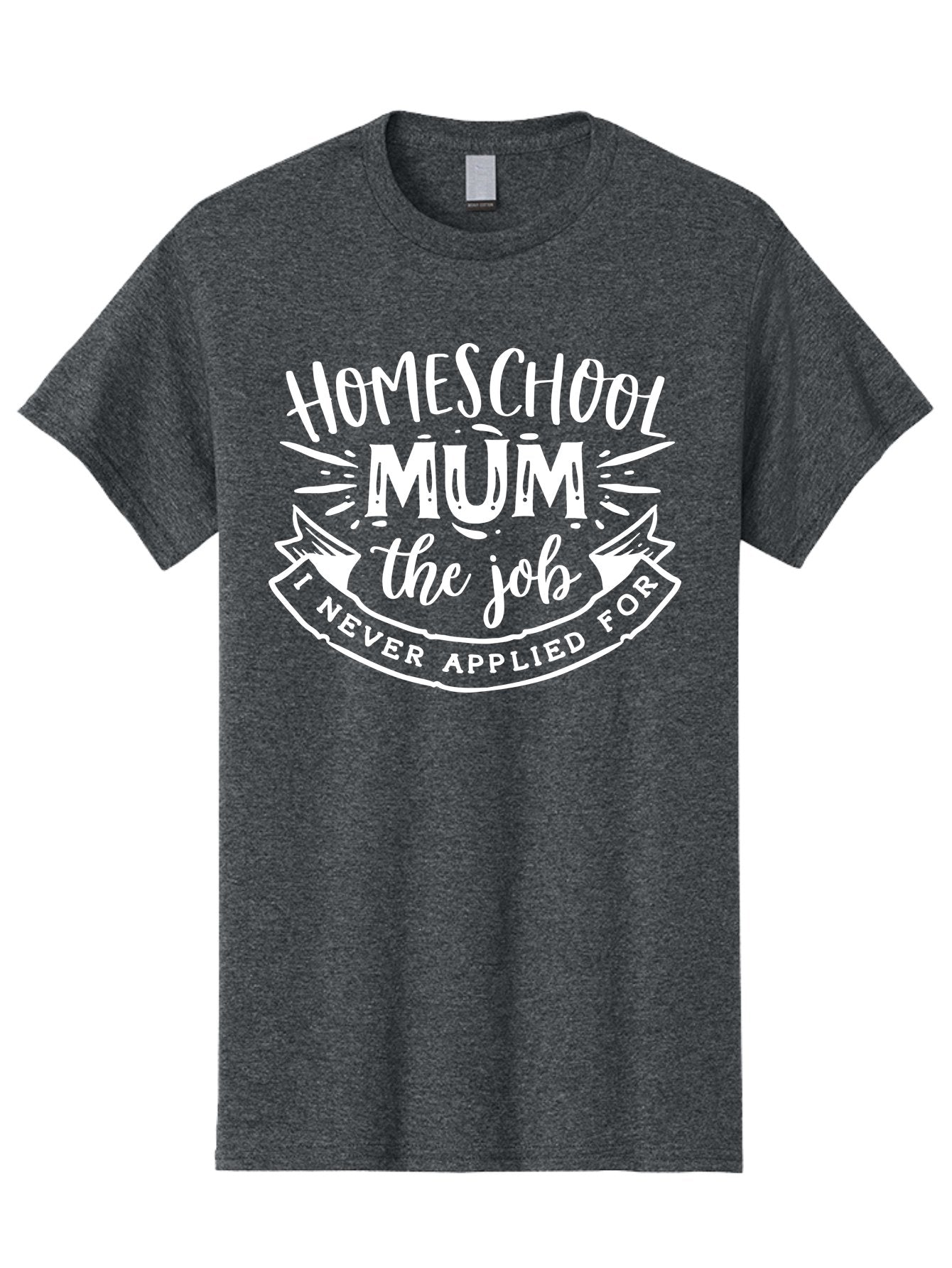 Homeschool-Mum-The-Job Men'S Graphic Tee, 100% Cotton, Comfortable Casual Summer Wear, Machine Washable, Homeschool Mom, Funny Quote, Humorous Design, Parenting Humor, Mom Life, Homeschooling, Parenting Quote, Mom Joke, Humorous Quote, Aab398 12
