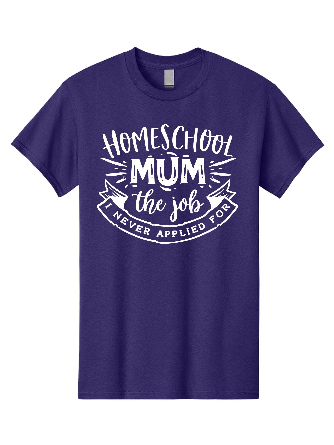 Homeschool-Mum-The-Job Men'S Graphic Tee, 100% Cotton, Comfortable Casual Summer Wear, Machine Washable, Homeschool Mom, Funny Quote, Humorous Design, Parenting Humor, Mom Life, Homeschooling, Parenting Quote, Mom Joke, Humorous Quote, Aab398 11