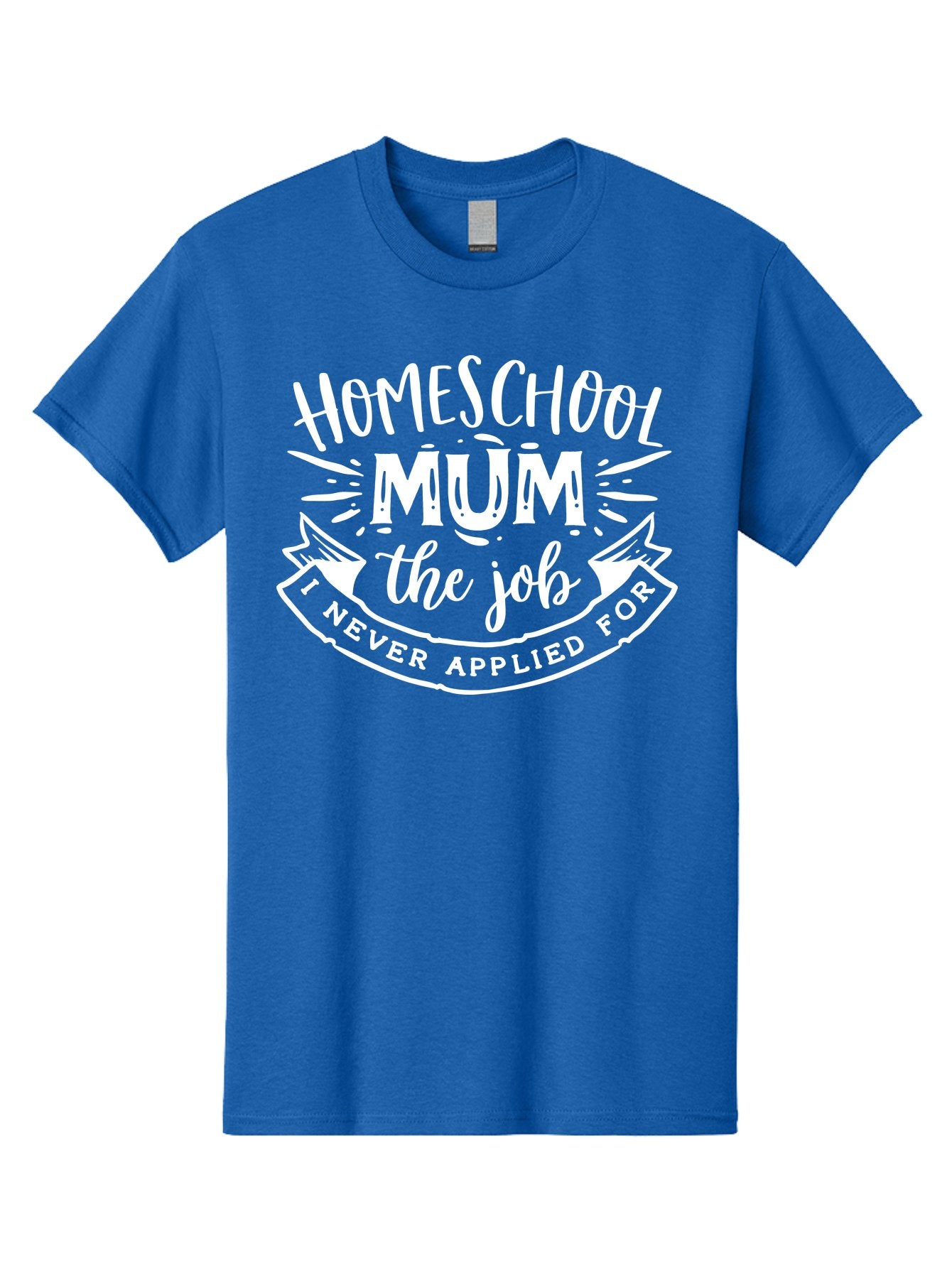 Homeschool-Mum-The-Job Men'S Graphic Tee, 100% Cotton, Comfortable Casual Summer Wear, Machine Washable, Homeschool Mom, Funny Quote, Humorous Design, Parenting Humor, Mom Life, Homeschooling, Parenting Quote, Mom Joke, Humorous Quote, Aab398 7