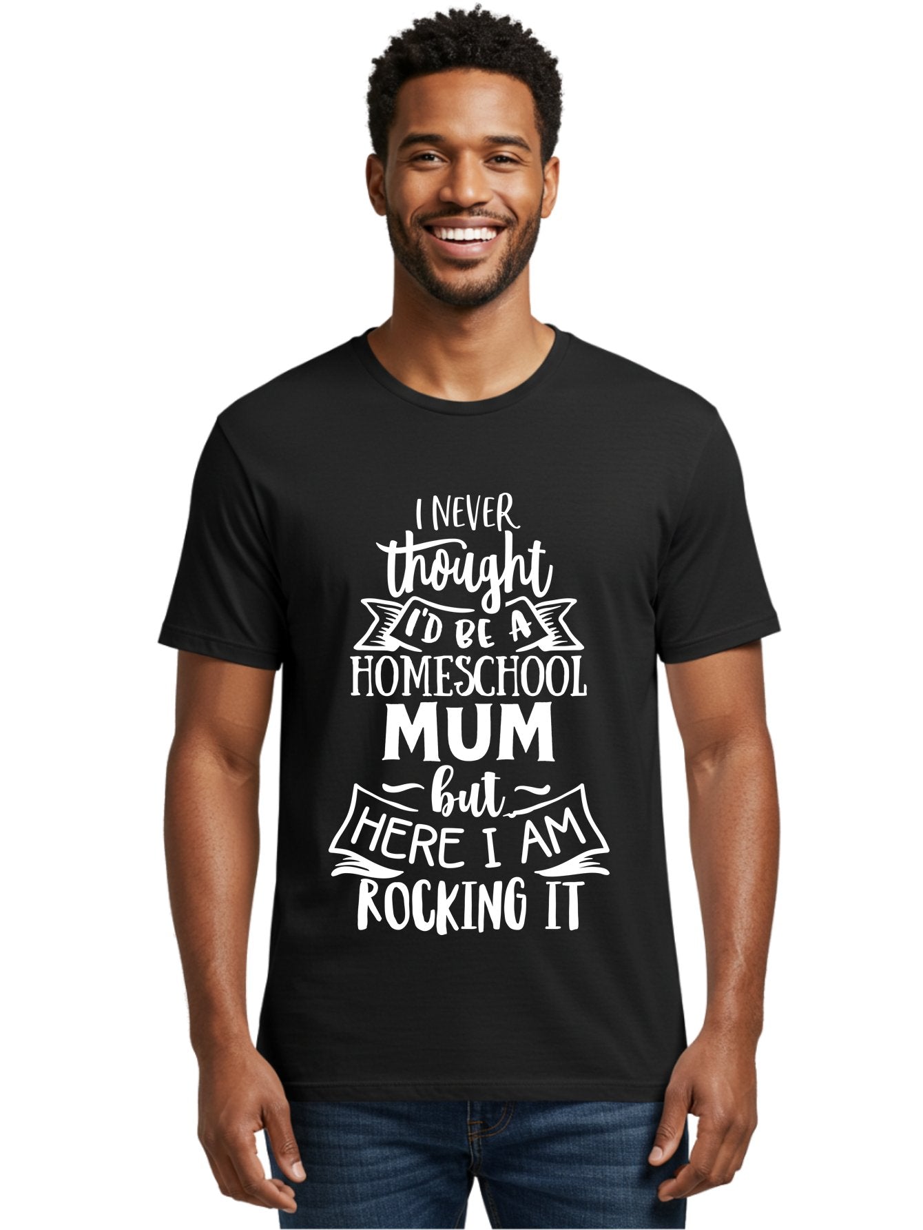 Homeschool-Mum Men'S Graphic Tee, 100% Cotton, Comfortable Casual Summer Wear, Machine Washable, Homeschool Mom, Parenting Quote, Homeschooling Inspiration, Mom Life, Funny Parenting, Inspirational Quote, Mom Quotes, Homeschooling Journey Aab399 27