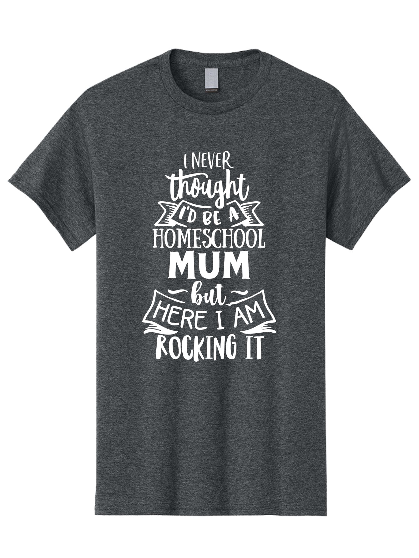 Homeschool-Mum Men'S Graphic Tee, 100% Cotton, Comfortable Casual Summer Wear, Machine Washable, Homeschool Mom, Parenting Quote, Homeschooling Inspiration, Mom Life, Funny Parenting, Inspirational Quote, Mom Quotes, Homeschooling Journey Aab399
