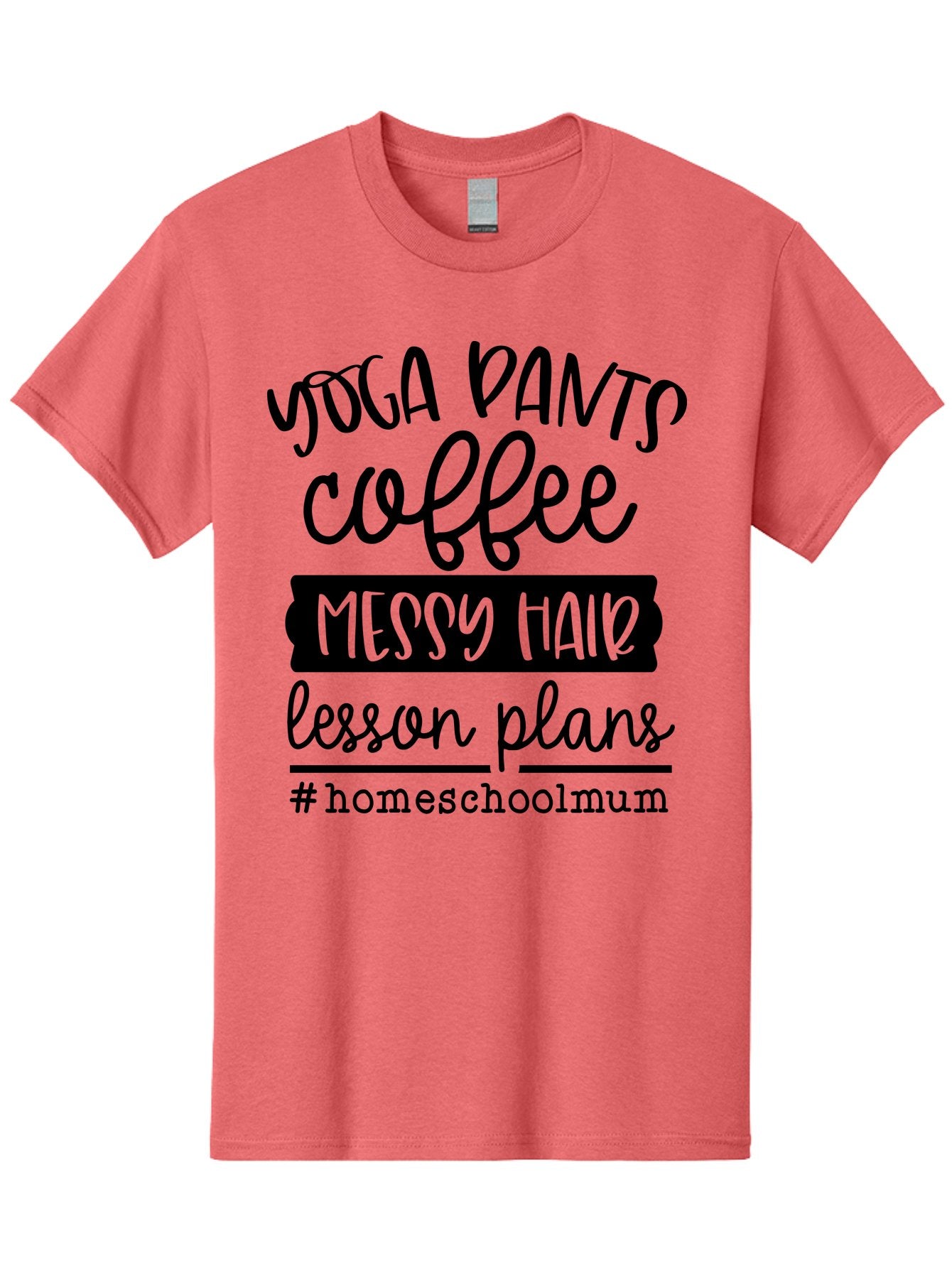 Homeschoolmum Men'S Graphic Tee, 100% Cotton, Comfortable Casual Summer Wear, Machine Washable, Homeschool Mom Lifestyle, Yoga Pants, Coffee, Messy Hair, Lesson Plans, Homeschooling, Mom Life, Parenting, Education, Teaching Aab400 7