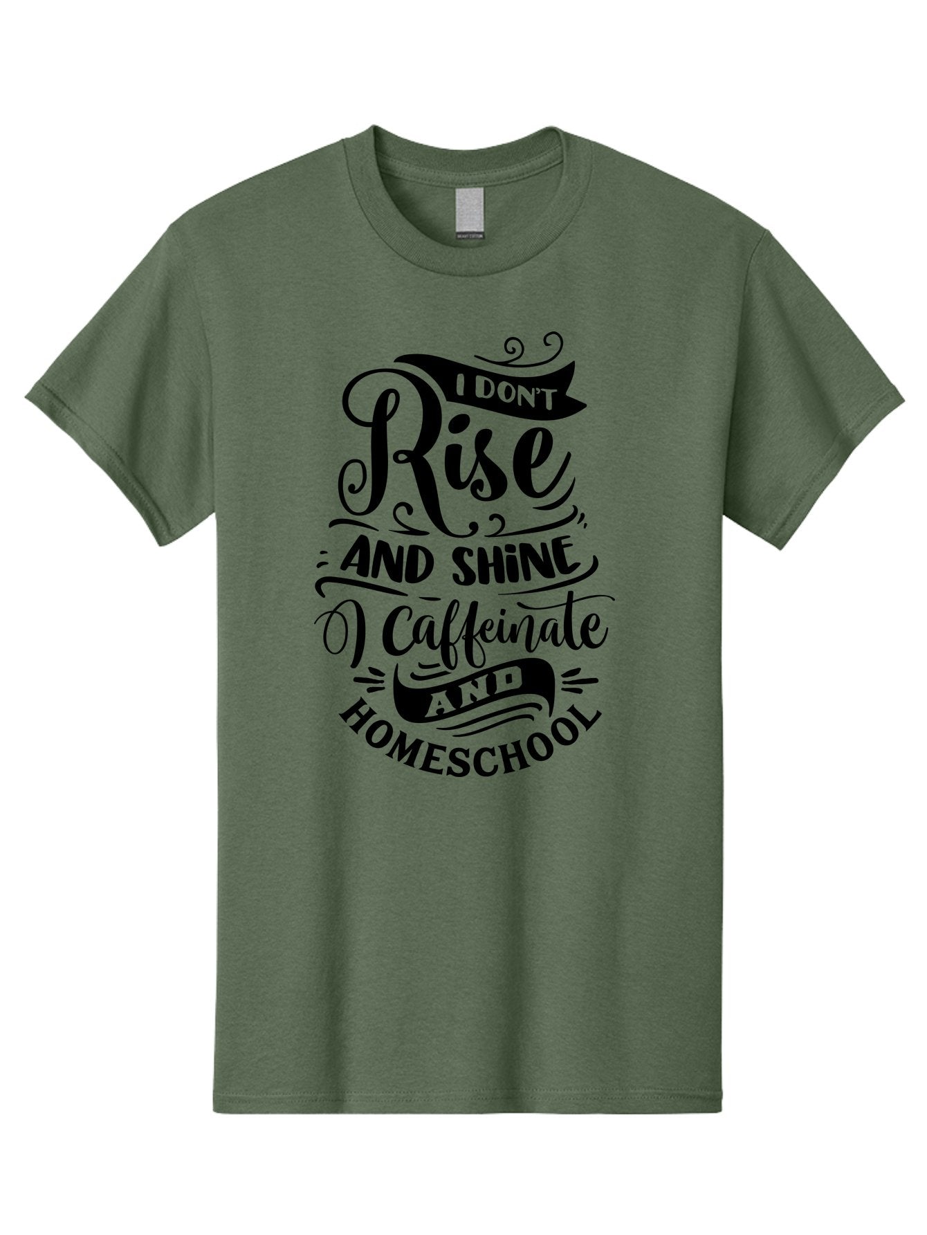 I-Don-T-Rise-And-Shine-Caffeinate-And-Homeschool Men'S Graphic Tee, 100% Cotton, Comfortable Casual Summer Wear, Machine Washable, Homeschooling Quote, Inspirational Quote, Coffee Humor, Parenting Quote, Funny Homeschooling, Aab401 15