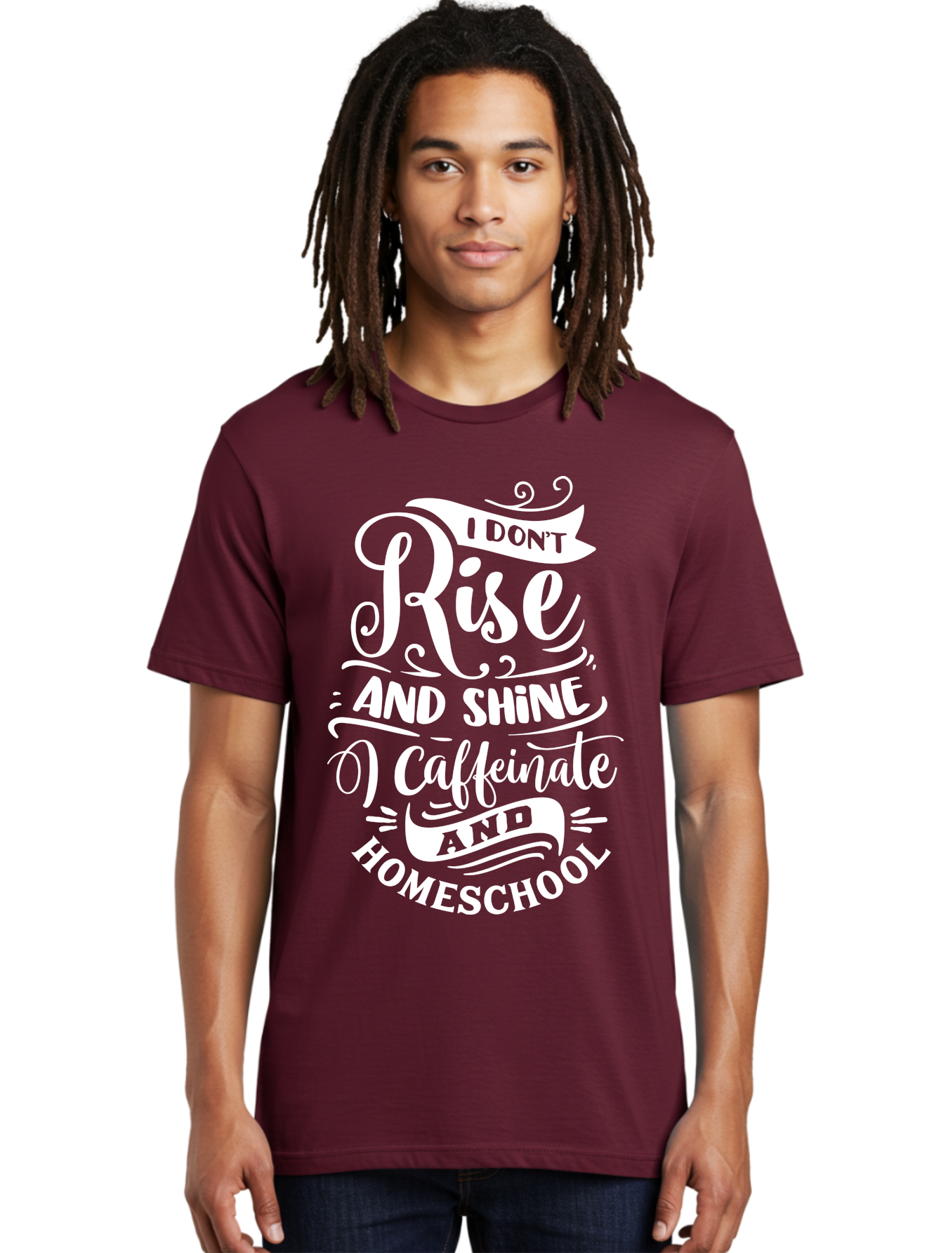 I-Don-T-Rise-And-Shine-I-Caffeinate-And-Homeschool Men'S Graphic Tee, 100% Cotton, Comfortable Casual Summer Wear, Machine Washable, Homeschooling Humor, Funny Homeschool Quotes, Coffee Fueled, Caffeinated Homeschooler, Parenting Memes, Aab402 16