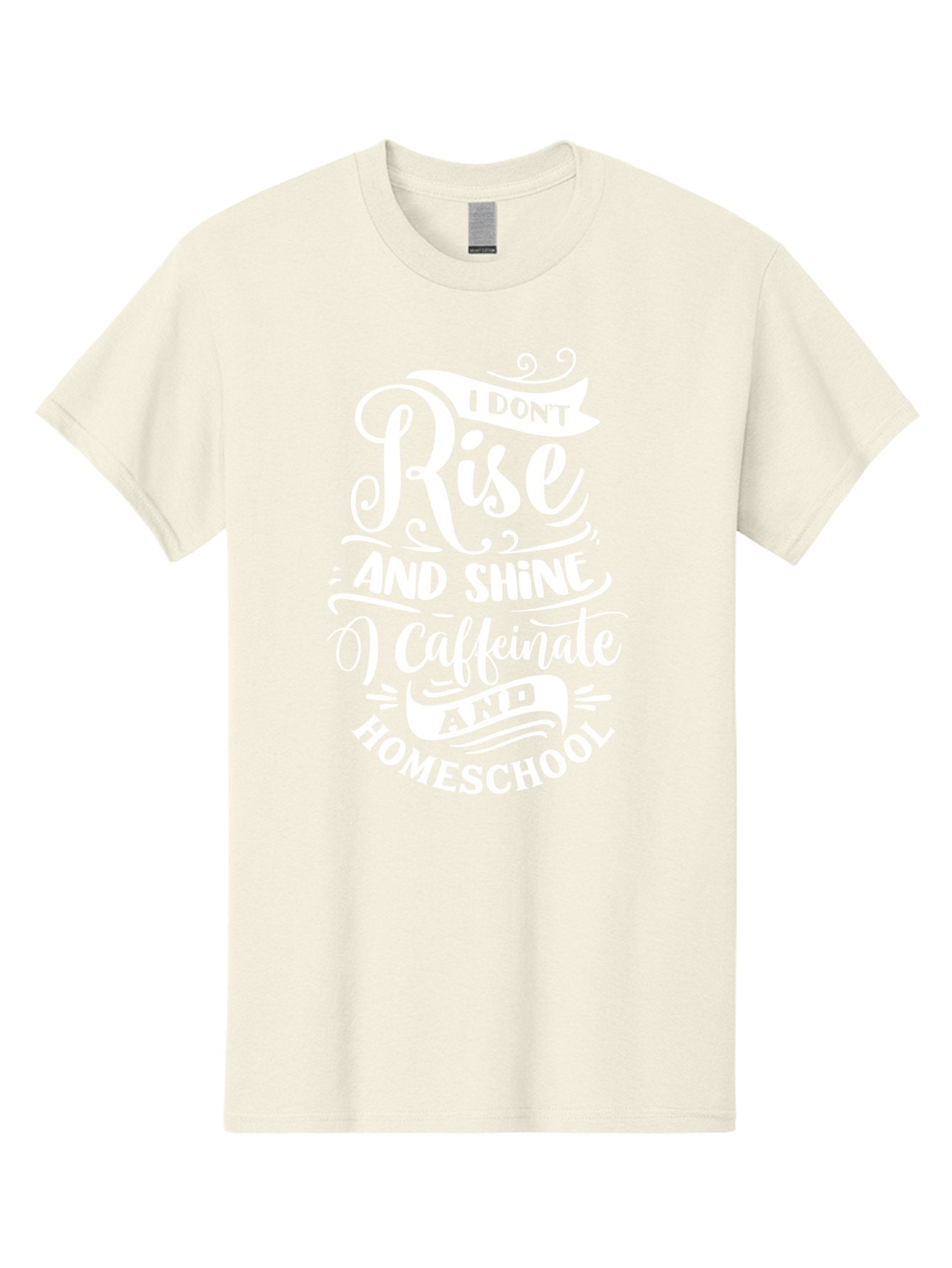 I-Don-T-Rise-And-Shine-I-Caffeinate-And-Homeschool Men'S Graphic Tee, 100% Cotton, Comfortable Casual Summer Wear, Machine Washable, Homeschooling Humor, Funny Homeschool Quotes, Coffee Fueled, Caffeinated Homeschooler, Parenting Memes, Aab402 9
