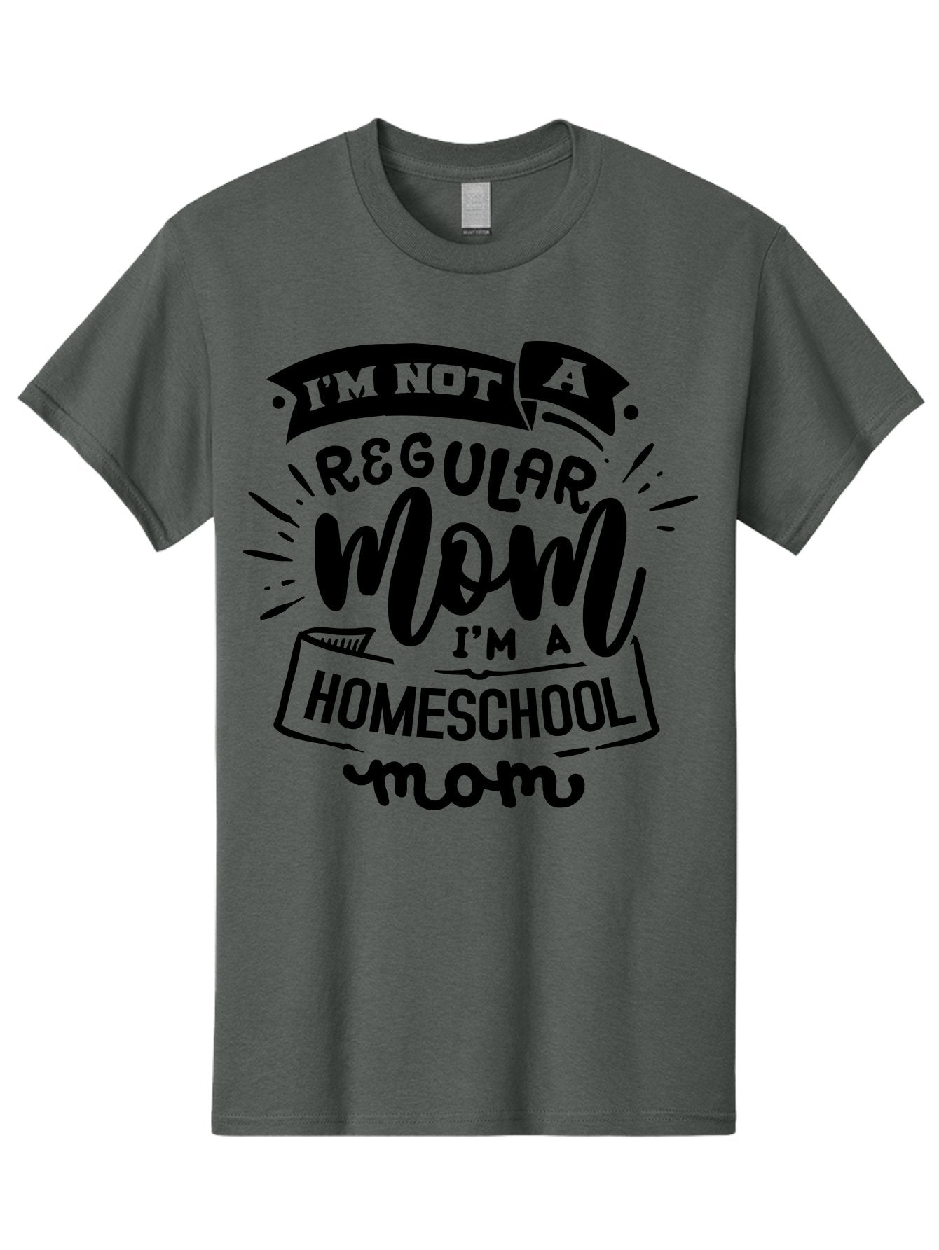 I-M-Not-A-Regular-Mom-I-M-A-Homeschool-Mom-1 Men'S Graphic Tee, 100% Cotton, Comfortable Casual Summer Wear, Machine Washable, Homeschool Mom, Proud Mom, Alternative Education, Parenting Quote, Inspirational Quote, Mom Life, Homeschooling, Aab403 14