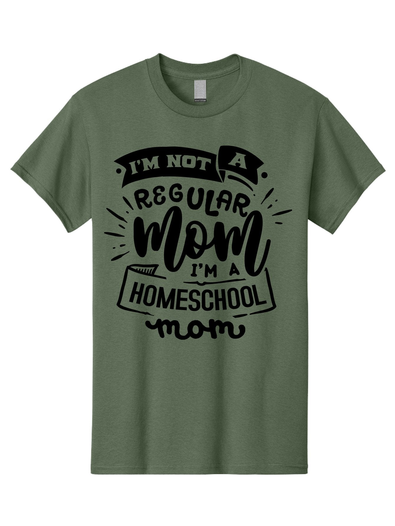 I-M-Not-A-Regular-Mom-I-M-A-Homeschool-Mom-1 Men'S Graphic Tee, 100% Cotton, Comfortable Casual Summer Wear, Machine Washable, Homeschool Mom, Proud Mom, Alternative Education, Parenting Quote, Inspirational Quote, Mom Life, Homeschooling, Aab403 8