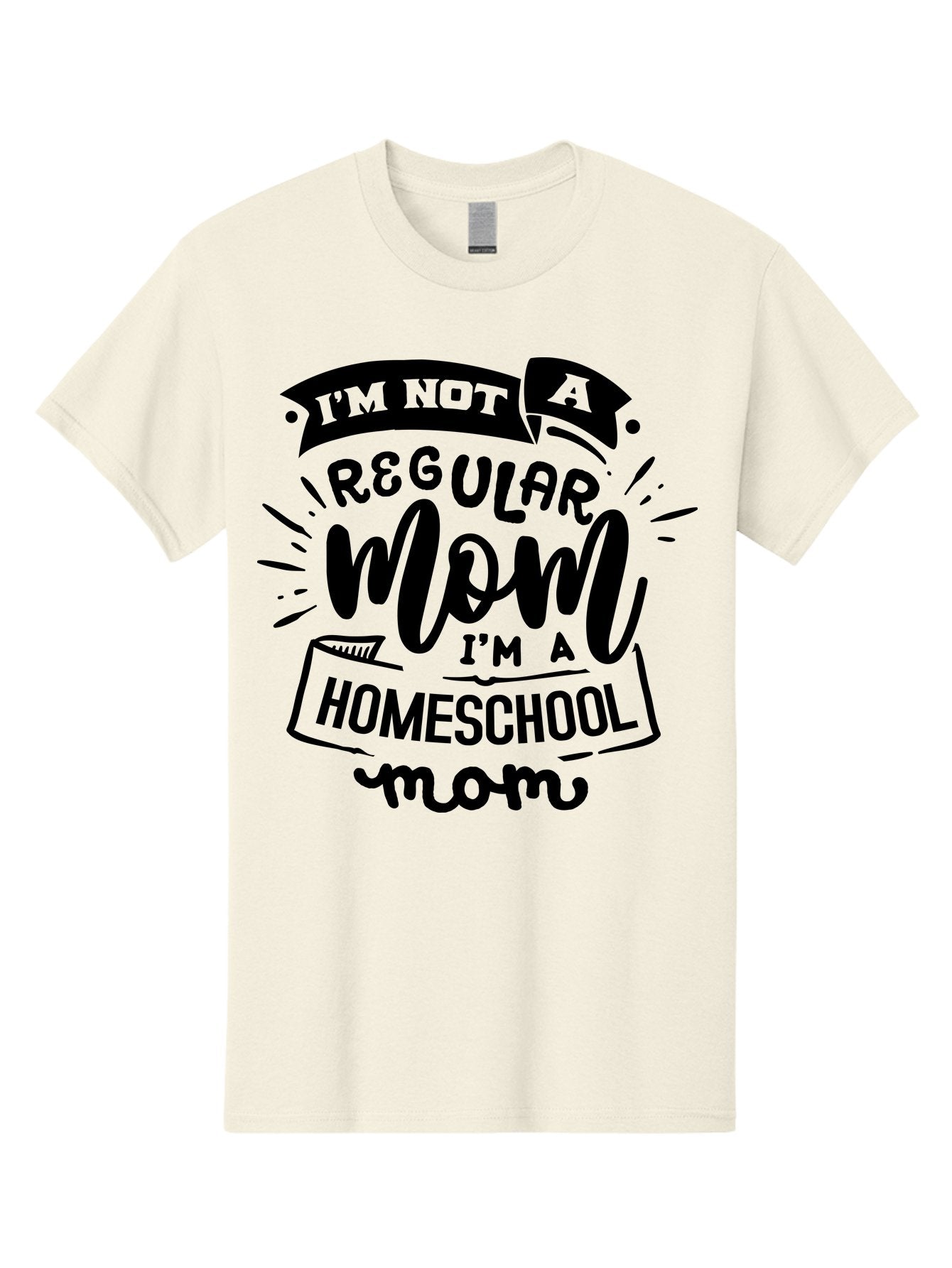 I-M-Not-A-Regular-Mom-I-M-A-Homeschool-Mom-1 Men'S Graphic Tee, 100% Cotton, Comfortable Casual Summer Wear, Machine Washable, Homeschool Mom, Proud Mom, Alternative Education, Parenting Quote, Inspirational Quote, Mom Life, Homeschooling, Aab403 6