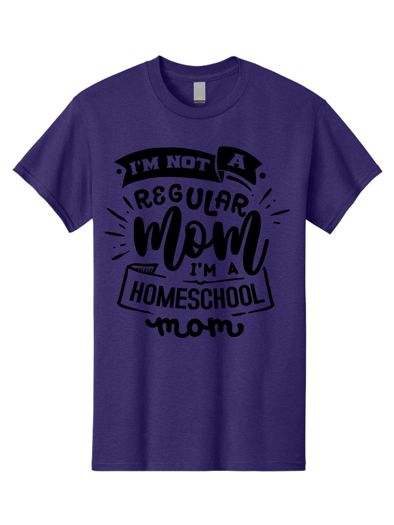 I-M-Not-A-Regular-Mom-I-M-A-Homeschool-Mom-1 Men'S Graphic Tee, 100% Cotton, Comfortable Casual Summer Wear, Machine Washable, Homeschool Mom, Proud Mom, Alternative Education, Parenting Quote, Inspirational Quote, Mom Life, Homeschooling, Aab403 11