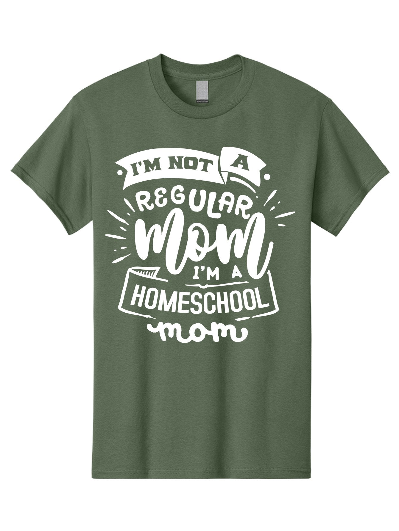 I-M-Not-A-Regular-Mom-I-M-A-Homeschool-Mom Men'S Graphic Tee, 100% Cotton, Comfortable Casual Summer Wear, Machine Washable, Homeschool Mom, Proud Parent, Alternative Education, Dedicated Mother, Homeschooling Lifestyle, Mom Quotes, Aab404 12