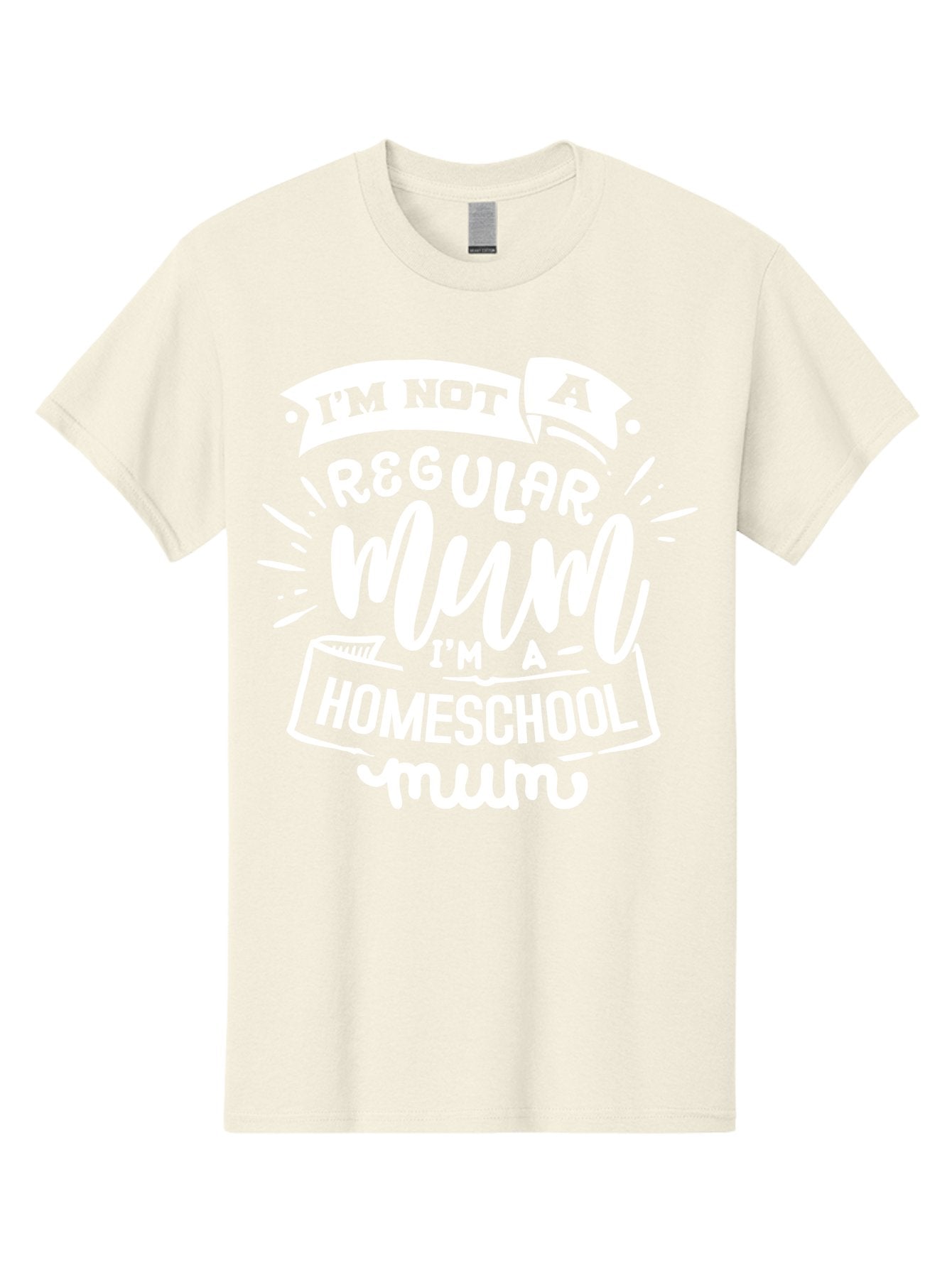I-M-Not-A-Regular-Mum-I-M-A-Homeschool-Mum Men'S Graphic Tee, 100% Cotton, Comfortable Casual Summer Wear, Machine Washable, Homeschool Mom, Proud Parent, Alternative Education, Mom Life, Homeschooling, Parenting Tips, Education At Home, Aab406 5