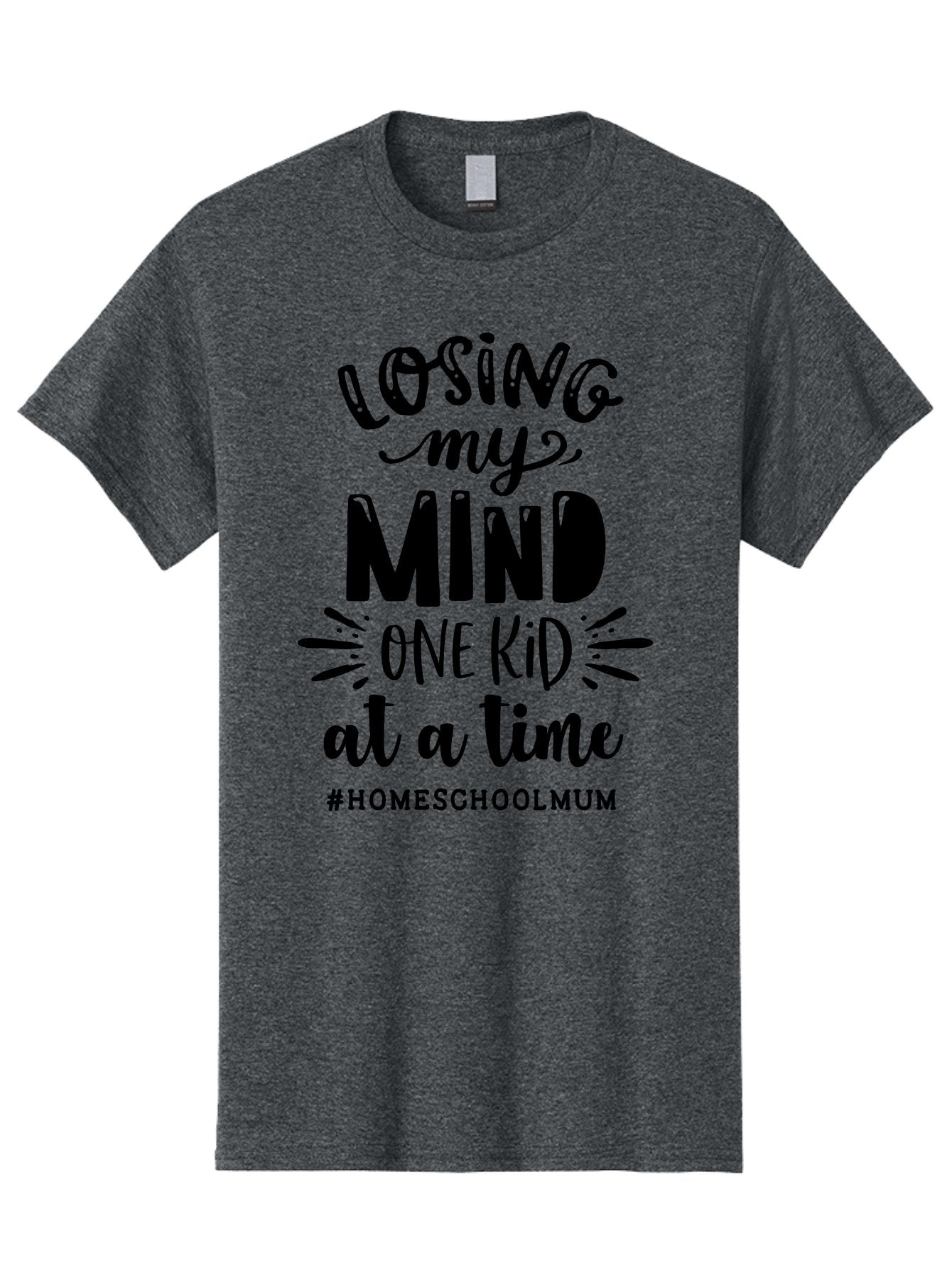 Losing-My-Mind-One-Kid-At-A-Time-1 Men'S Graphic Tee, 100% Cotton, Comfortable Casual Summer Wear, Machine Washable, Humorous Homeschool Mom Quote, Funny Parenting Phrase, Relatable Mom Joke, Homeschooling Struggles, Parenting Humor, Mom Life Aab409 13