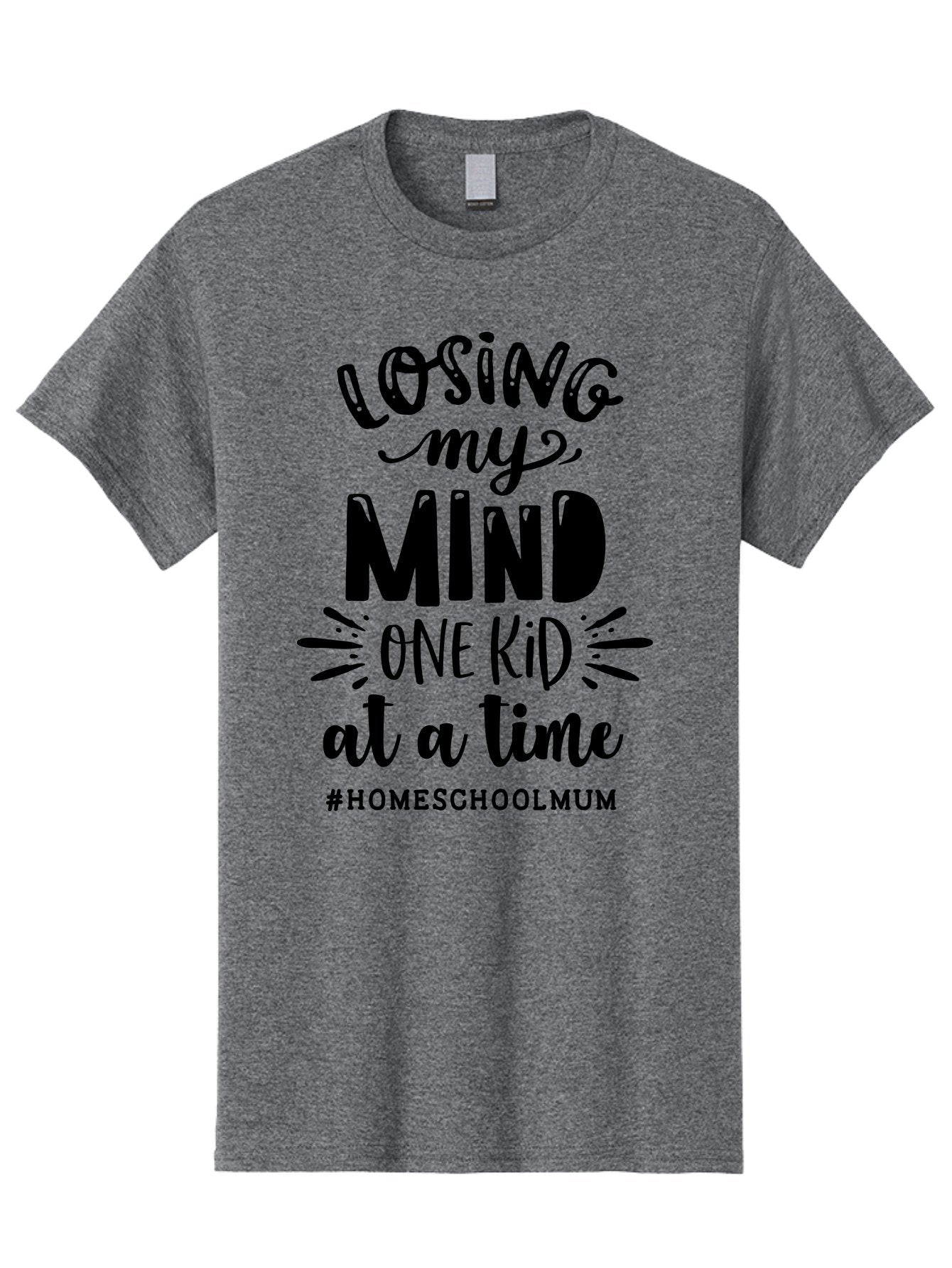 Losing-My-Mind-One-Kid-At-A-Time-1 Men'S Graphic Tee, 100% Cotton, Comfortable Casual Summer Wear, Machine Washable, Humorous Homeschool Mom Quote, Funny Parenting Phrase, Relatable Mom Joke, Homeschooling Struggles, Parenting Humor, Mom Life Aab409 15