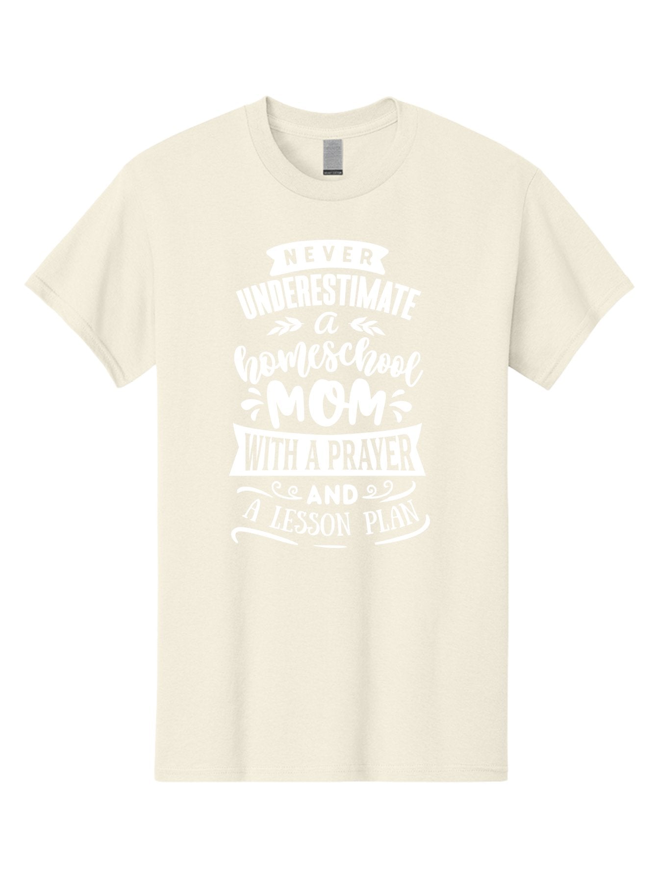 Never-Underestimate-Homeschool-Mom Men'S Graphic Tee, 100% Cotton, Comfortable Casual Summer Wear, Machine Washable, Homeschool Mom, Inspirational Quote, Motivational Message, Lesson Plan, Prayer, Homeschooling, Motherhood, Education, Aab413 15