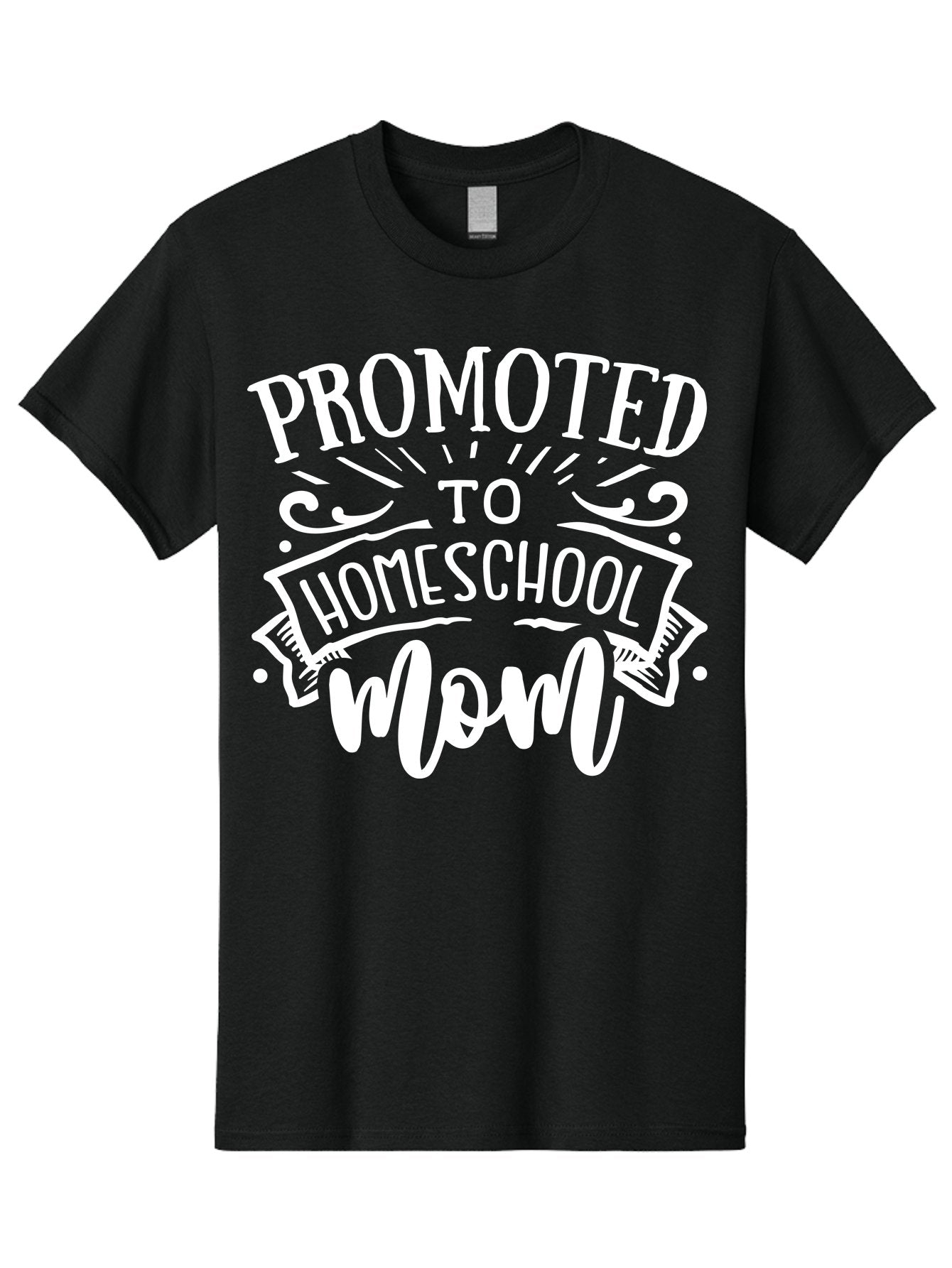 Promoted-To-Homeschool-Mom Men'S Graphic Tee, 100% Cotton, Comfortable Casual Summer Wear, Machine Washable, Homeschool Mom, Education At Home, Parenting Journey, Alternative Schooling, Mom Life, Family Learning, Personalized Education, Aab418 9
