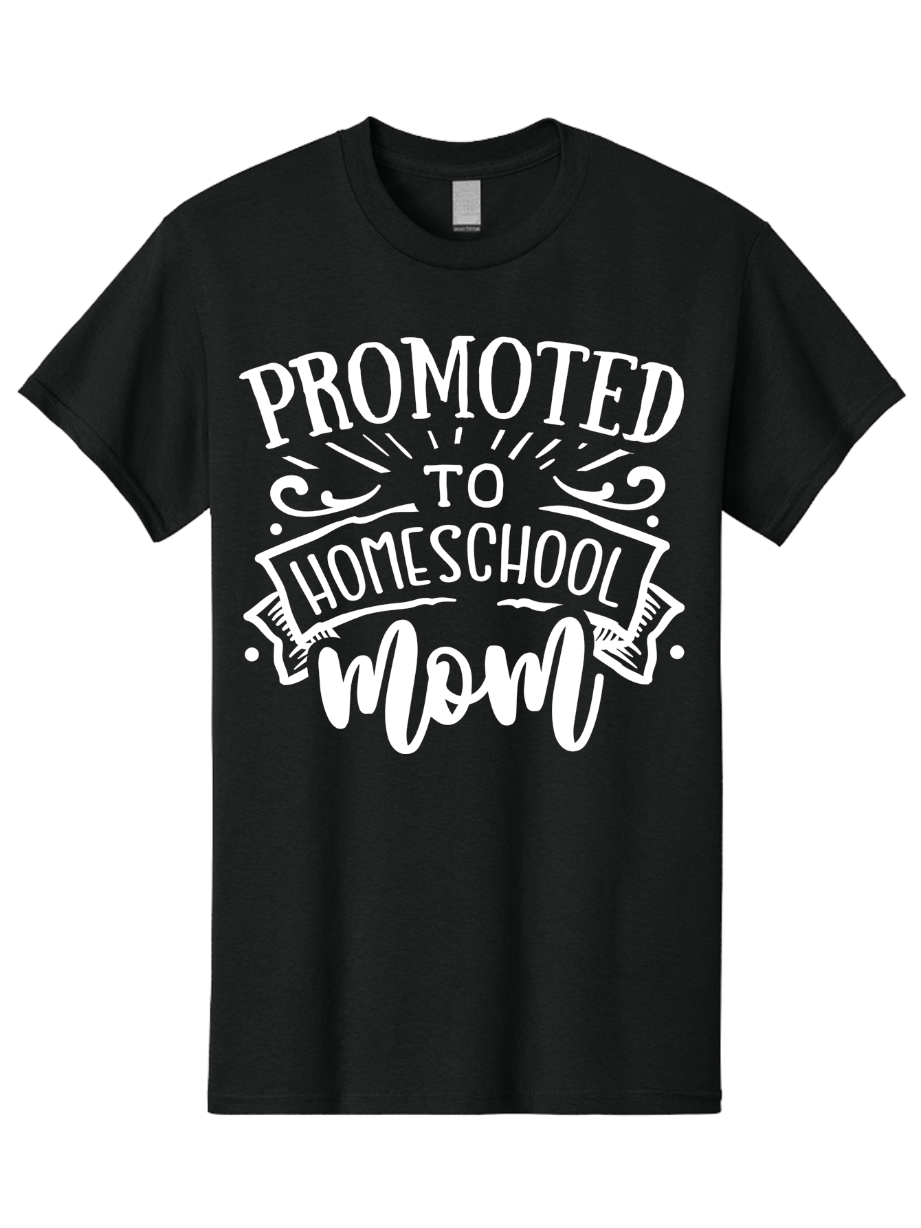 Promoted-To-Homeschool-Mom Men'S Graphic Tee, 100% Cotton, Comfortable Casual Summer Wear, Machine Washable, Homeschool Mom, Education At Home, Parenting Journey, Alternative Schooling, Mom Life, Family Learning, Personalized Education, Aab418