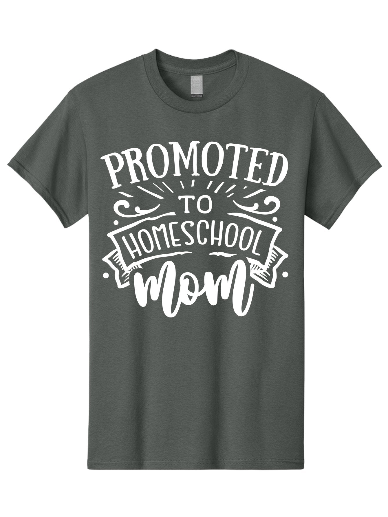 Promoted-To-Homeschool-Mom Men'S Graphic Tee, 100% Cotton, Comfortable Casual Summer Wear, Machine Washable, Homeschool Mom, Education At Home, Parenting Journey, Alternative Schooling, Mom Life, Family Learning, Personalized Education, Aab418 4
