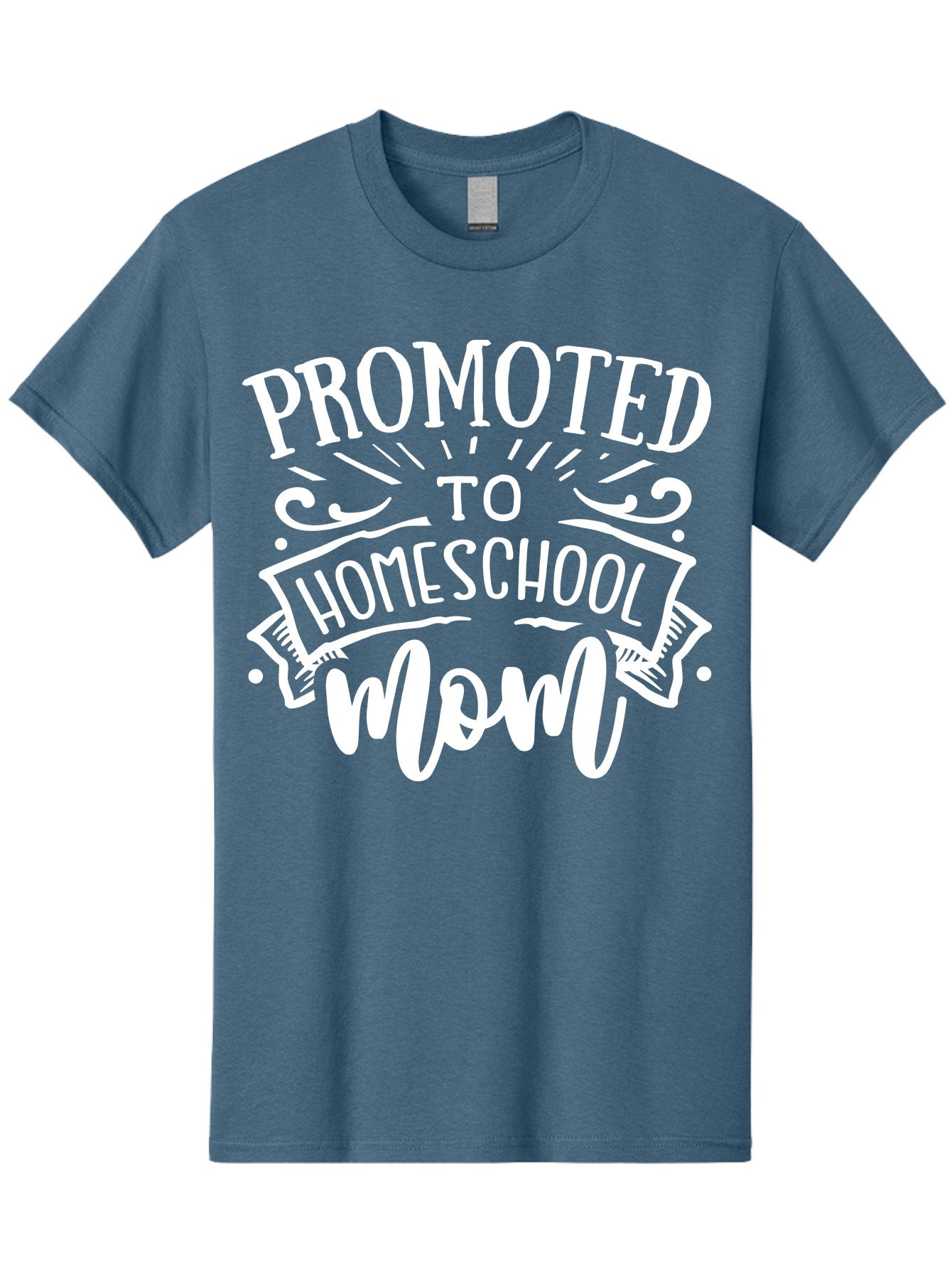 Promoted-To-Homeschool-Mom Men'S Graphic Tee, 100% Cotton, Comfortable Casual Summer Wear, Machine Washable, Homeschool Mom, Education At Home, Parenting Journey, Alternative Schooling, Mom Life, Family Learning, Personalized Education, Aab418 12