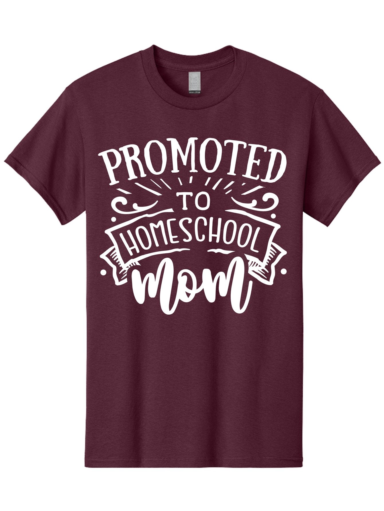 Promoted-To-Homeschool-Mom Men'S Graphic Tee, 100% Cotton, Comfortable Casual Summer Wear, Machine Washable, Homeschool Mom, Education At Home, Parenting Journey, Alternative Schooling, Mom Life, Family Learning, Personalized Education, Aab418 8