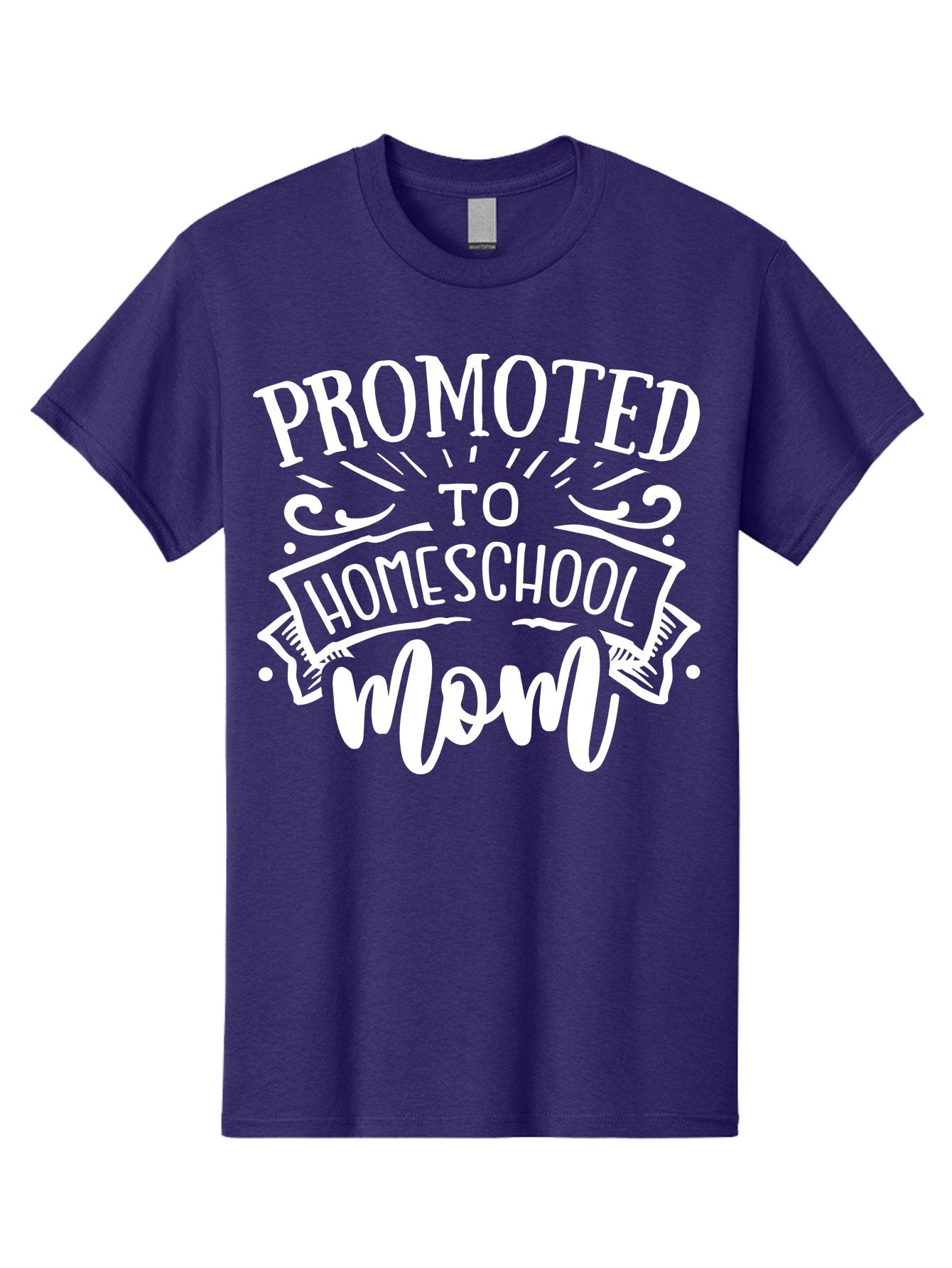 Promoted-To-Homeschool-Mom Men'S Graphic Tee, 100% Cotton, Comfortable Casual Summer Wear, Machine Washable, Homeschool Mom, Education At Home, Parenting Journey, Alternative Schooling, Mom Life, Family Learning, Personalized Education, Aab418